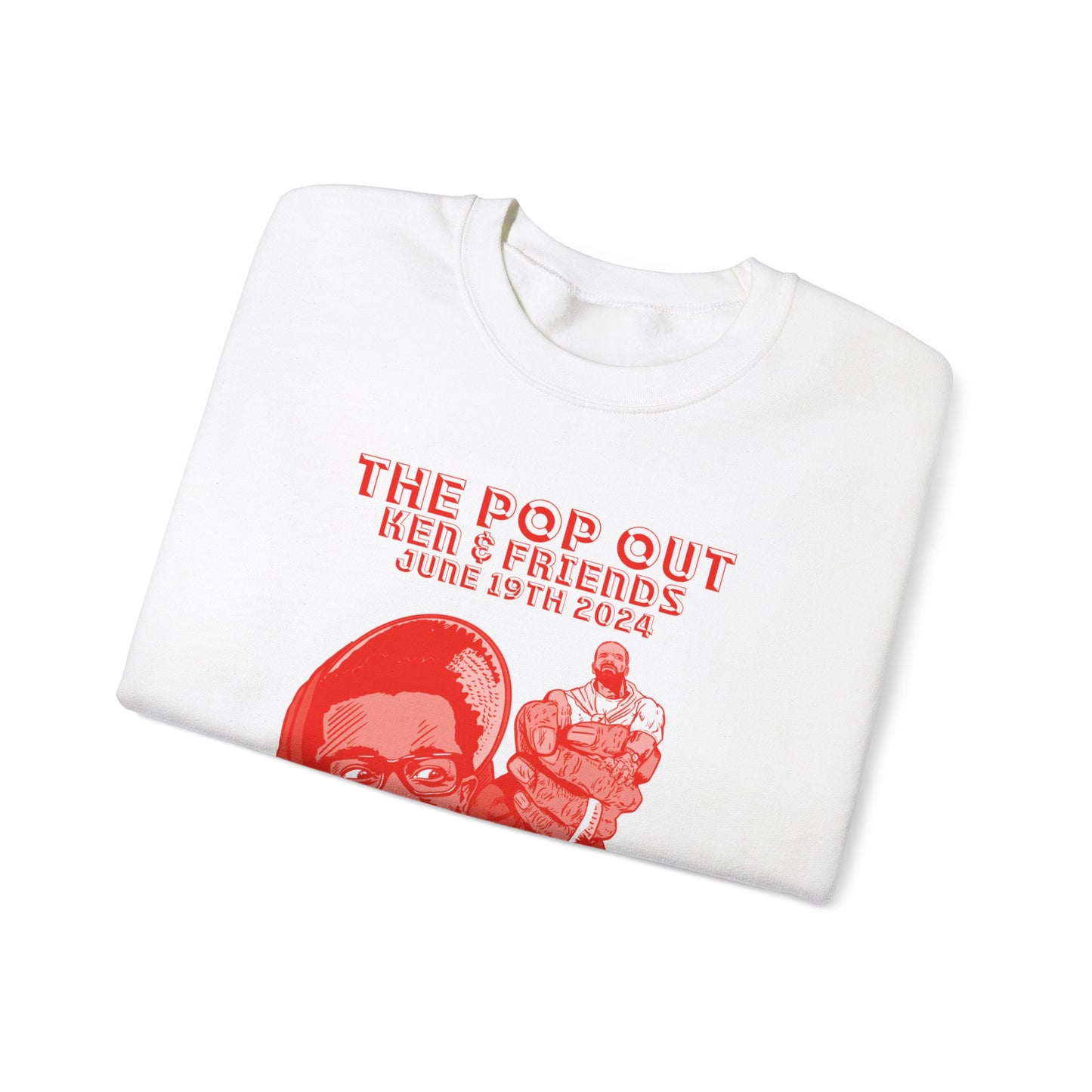 The Pop Out - RED VARIANT - Unisex Heavy Blend™ Crewneck Sweatshirt