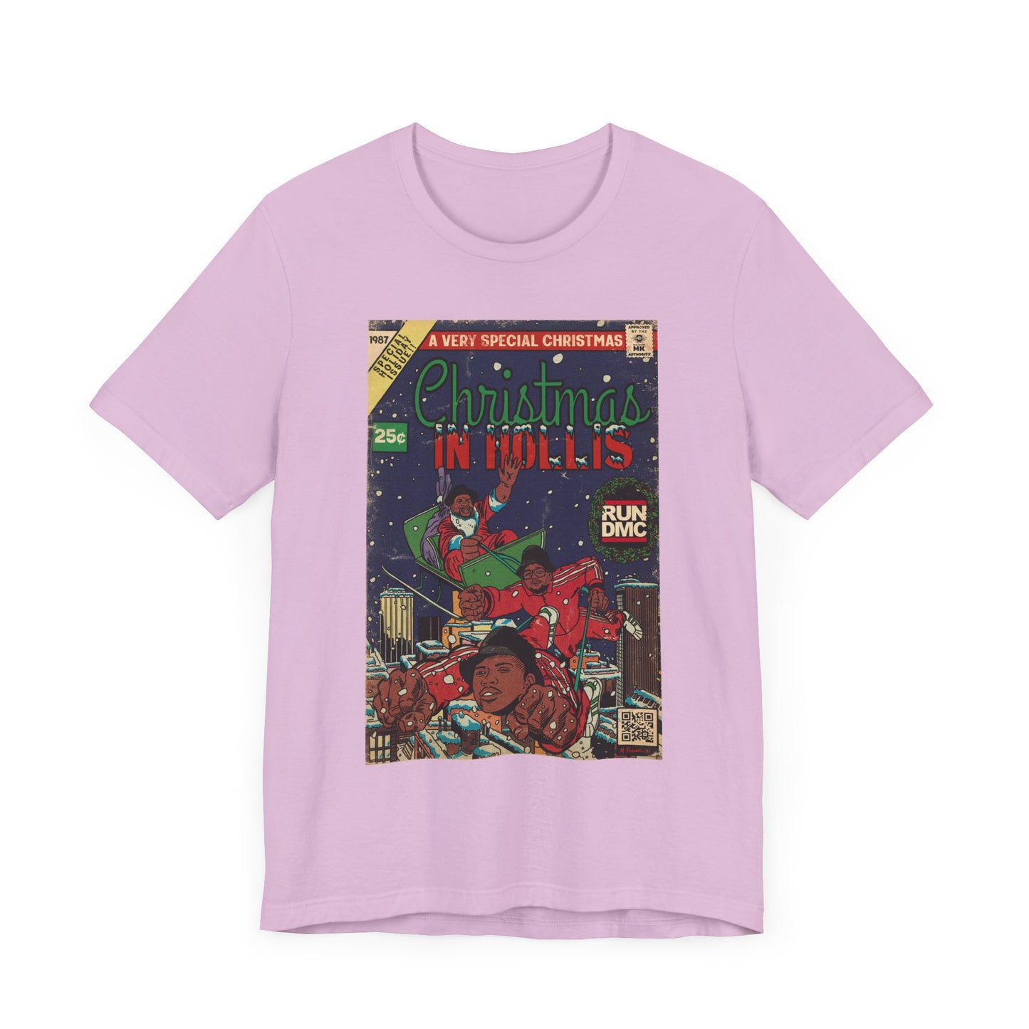 Christmas In Hollis - Hip Hop Comic Art - Unisex Jersey Short Sleeve Tee