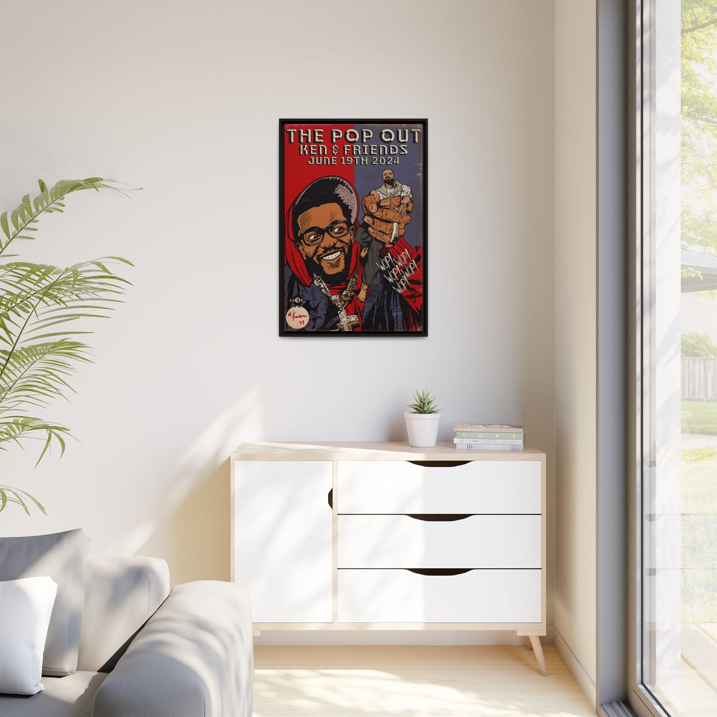 Kendrick Lamar - The Pop Out - Gallery Canvas Wraps, Vertical Frame