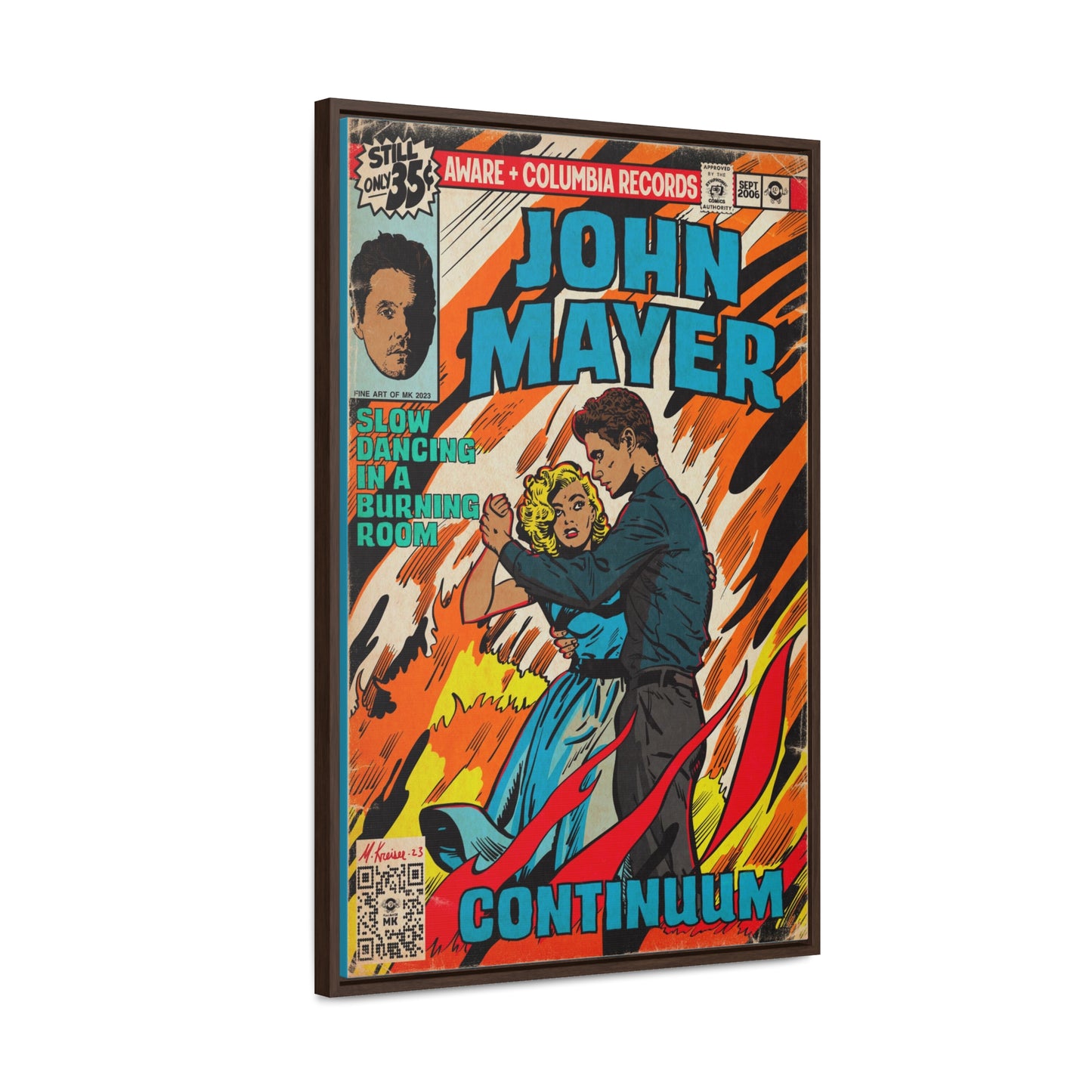 John Mayer - Slow Dancing in a Burning Room - Gallery Canvas Wraps, Vertical Frame