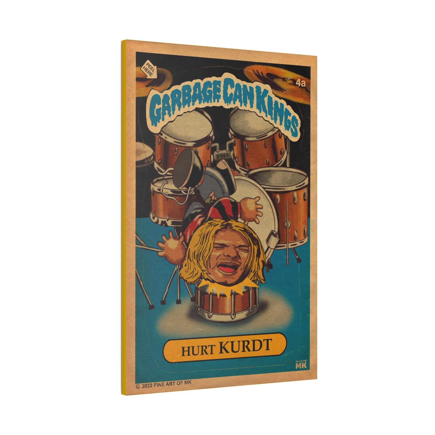 Hurt KURDT - Garbage Can Kings - Nirvana - Matte Canvas, Stretched, 0.75"