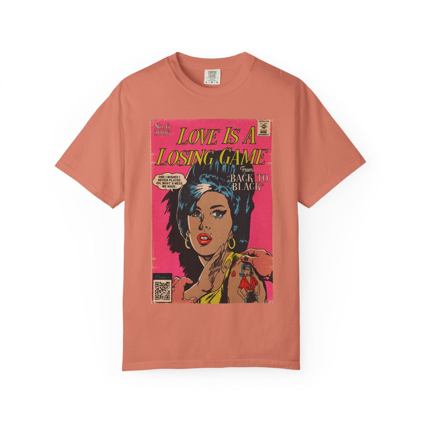 Amy Winehouse - Love is a Losing Game - Unisex Comfort Colors T-shirt