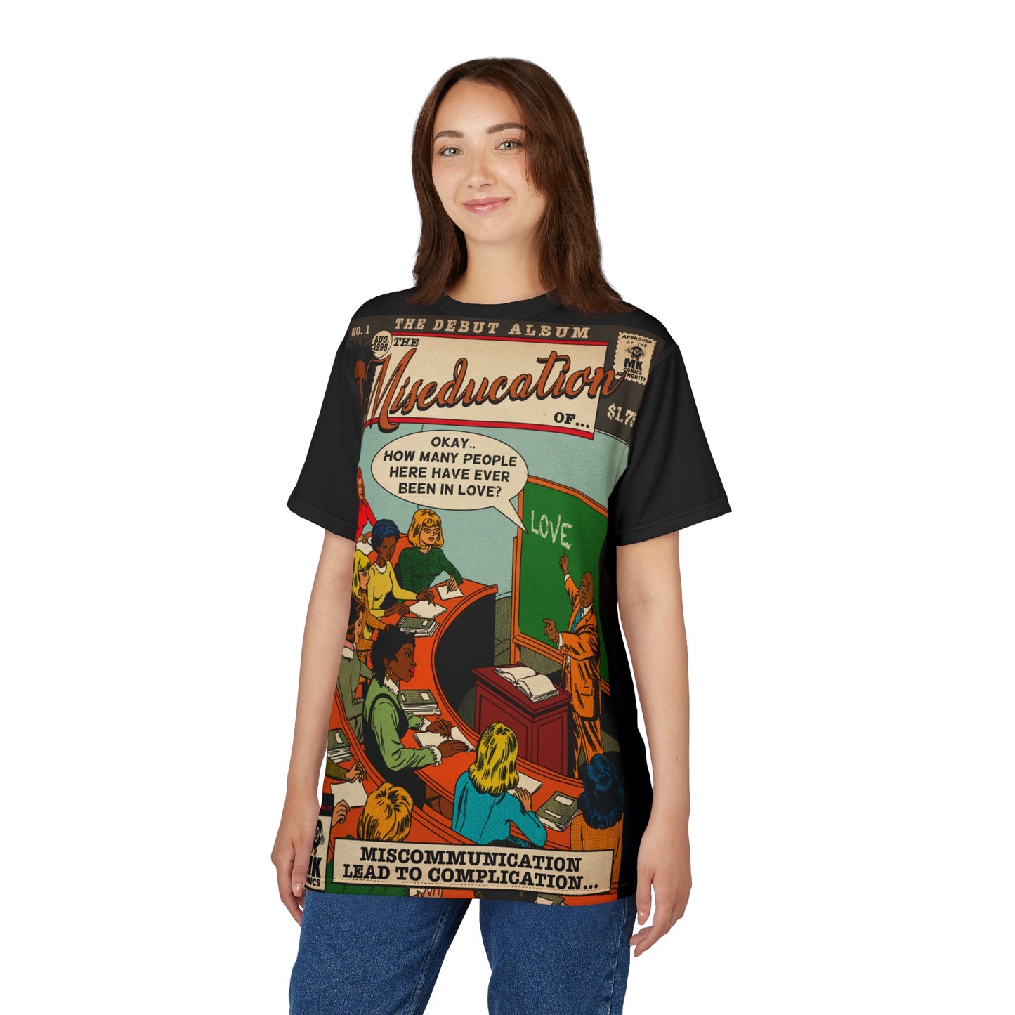 Miseducation of… - Unisex Cut & Sew Tee (AOP)