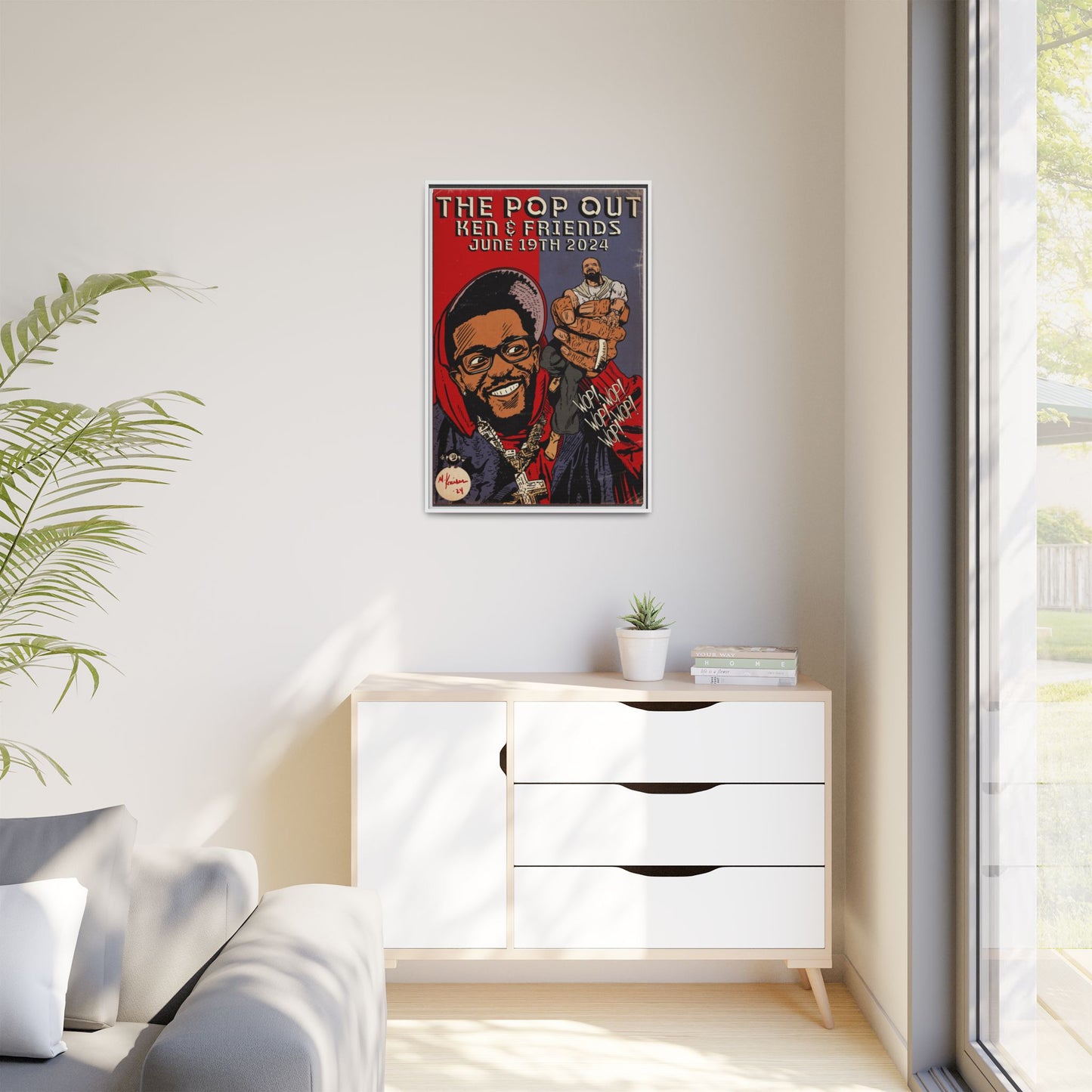 Kendrick Lamar - The Pop Out - Gallery Canvas Wraps, Vertical Frame