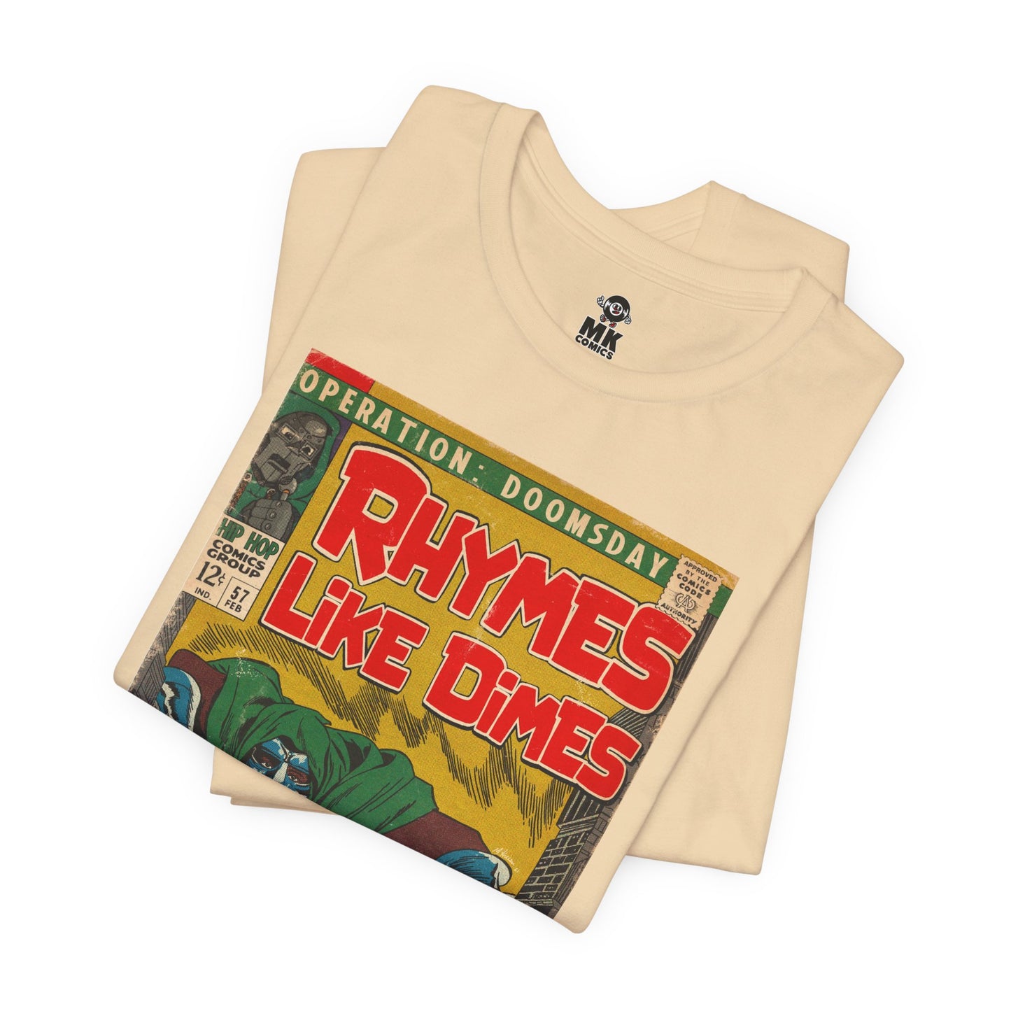 MF DOOM - Rhymes Like Dimes - Unisex Jersey Short Sleeve Tee