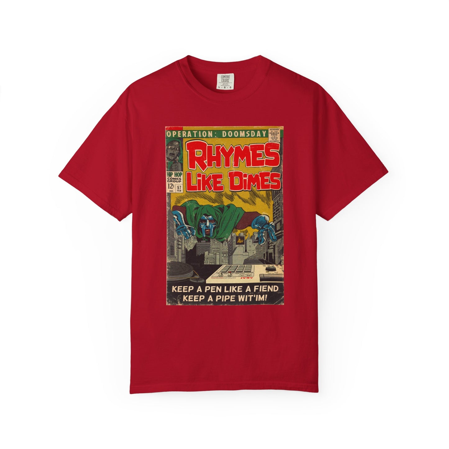 MF DOOM - Rhymes Like Dimes - Unisex Comfort Colors T-shirt