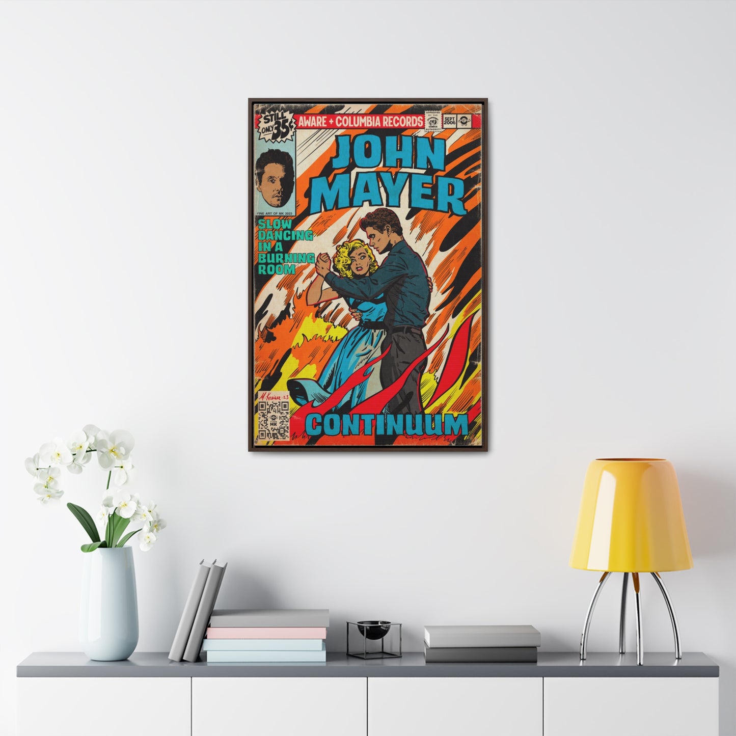 John Mayer - Slow Dancing in a Burning Room - Gallery Canvas Wraps, Vertical Frame