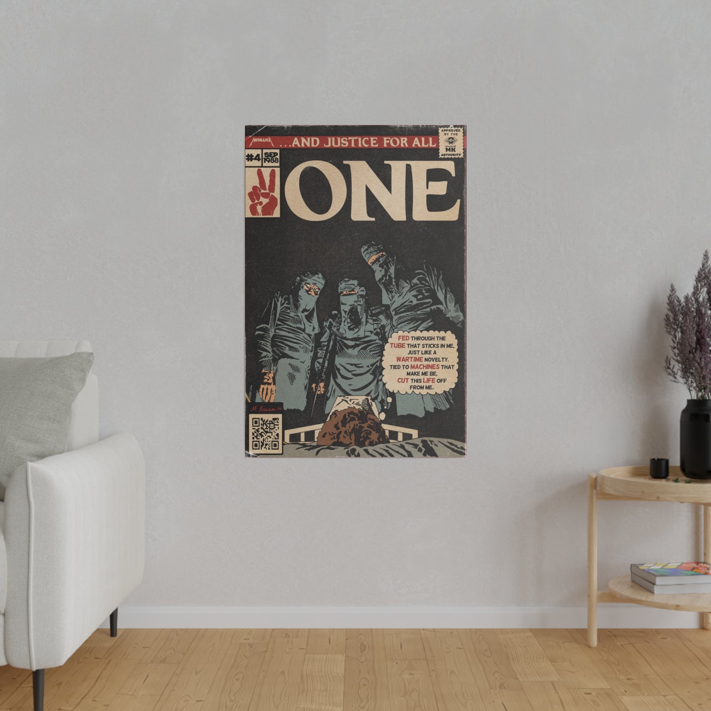 Metallica- One - Matte Canvas, Stretched, 0.75"