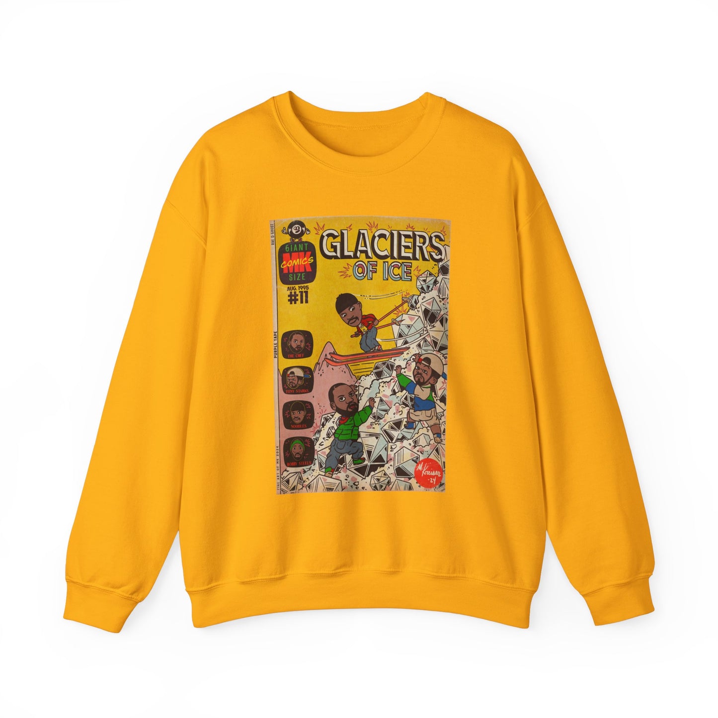 Rae, Ghost, Masta - Glaciers of Ice - Unisex Heavy Blend™ Crewneck Sweatshirt