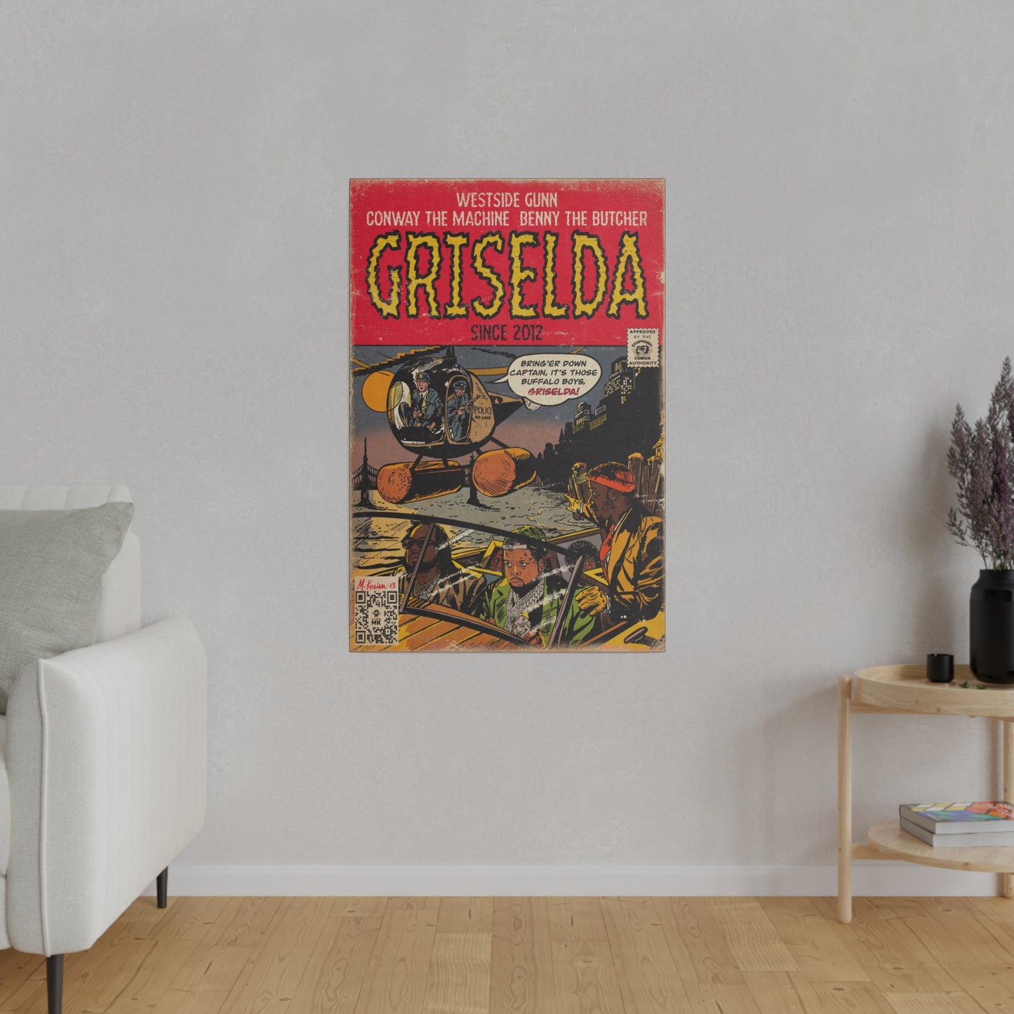 Griselda - Comic Book Art - Matte Canvas, Stretched, 0.75"