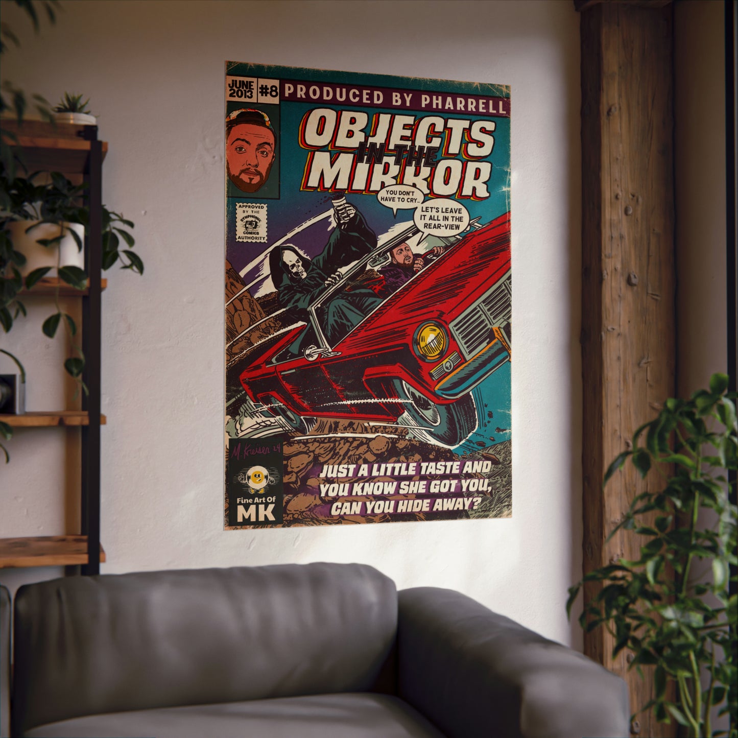 Objects in the Mirror - Matte Vertical Posters