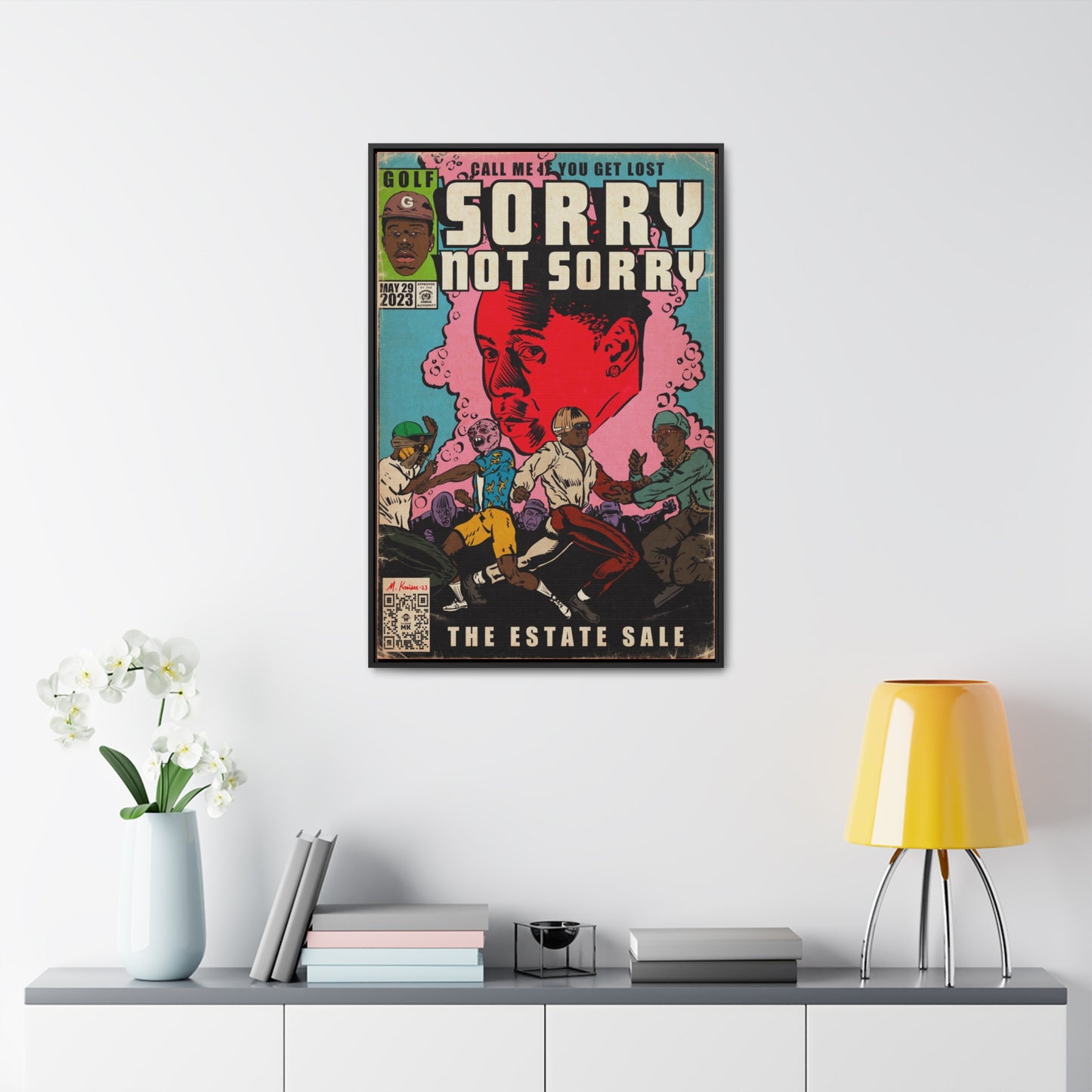 Tyler, The Creator - Sorry Not Sorry - Gallery Canvas Wraps, Vertical Frame