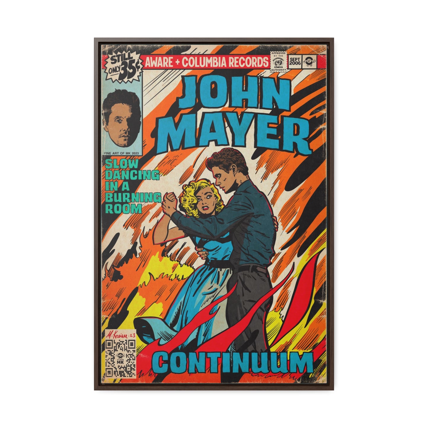 John Mayer - Slow Dancing in a Burning Room - Gallery Canvas Wraps, Vertical Frame