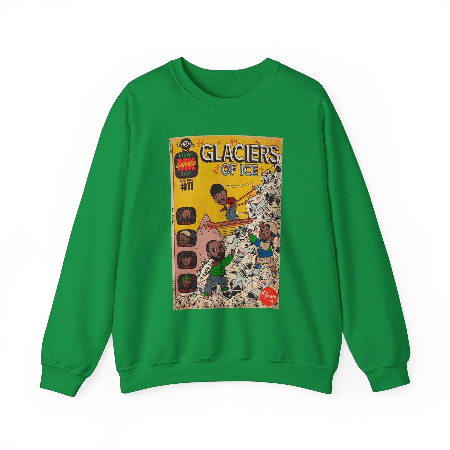 Rae, Ghost, Masta - Glaciers of Ice - Unisex Heavy Blend™ Crewneck Sweatshirt