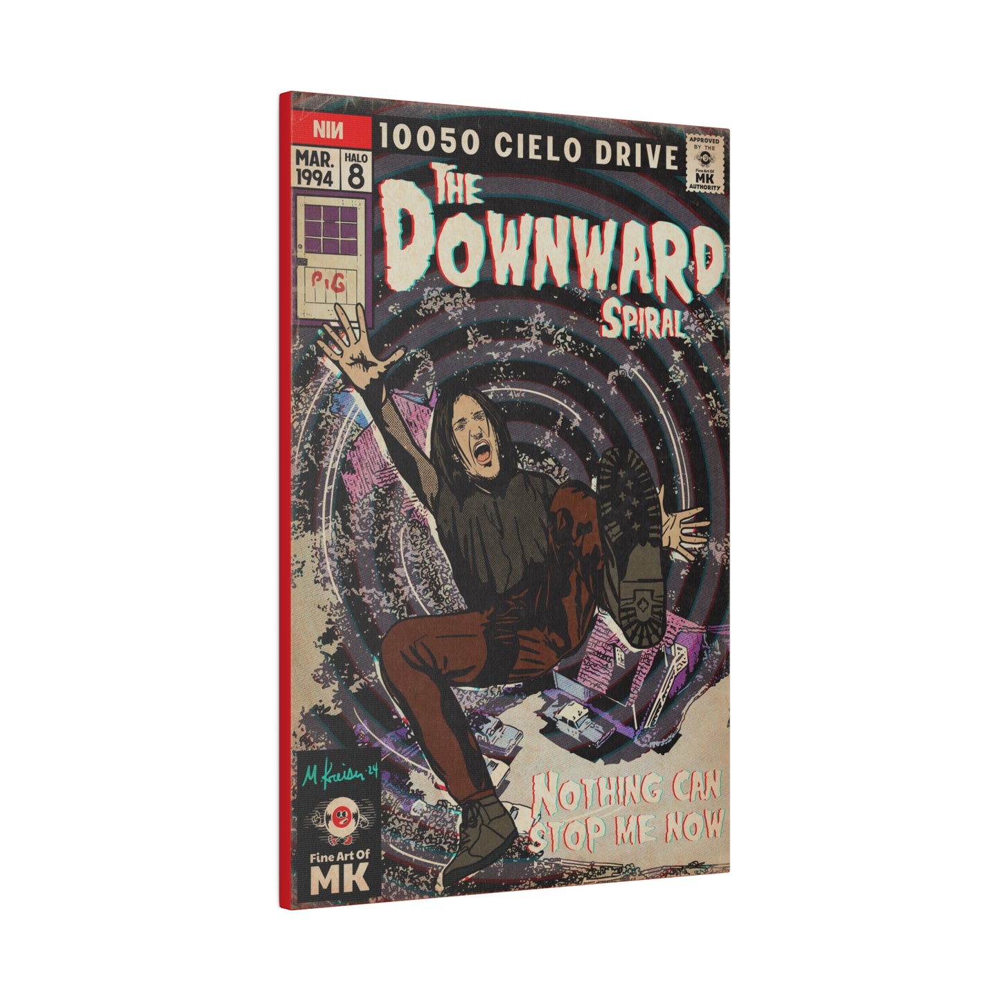 The Downward Spiral - Matte Canvas, Stretched, 0.75"