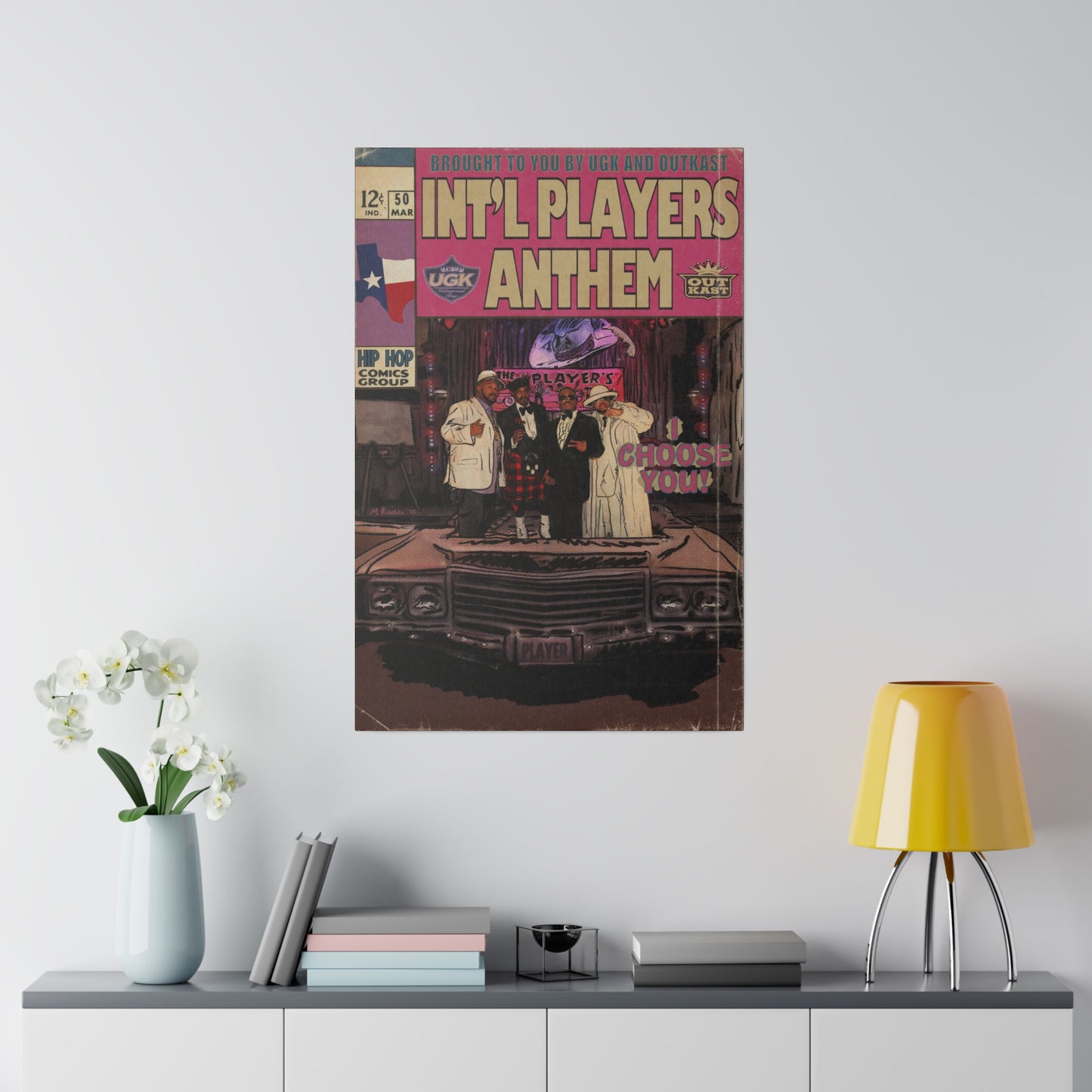 UGK & Outkast - Int’l Players Anthem (I Choose You) - Matte Canvas, Stretched, 0.75"