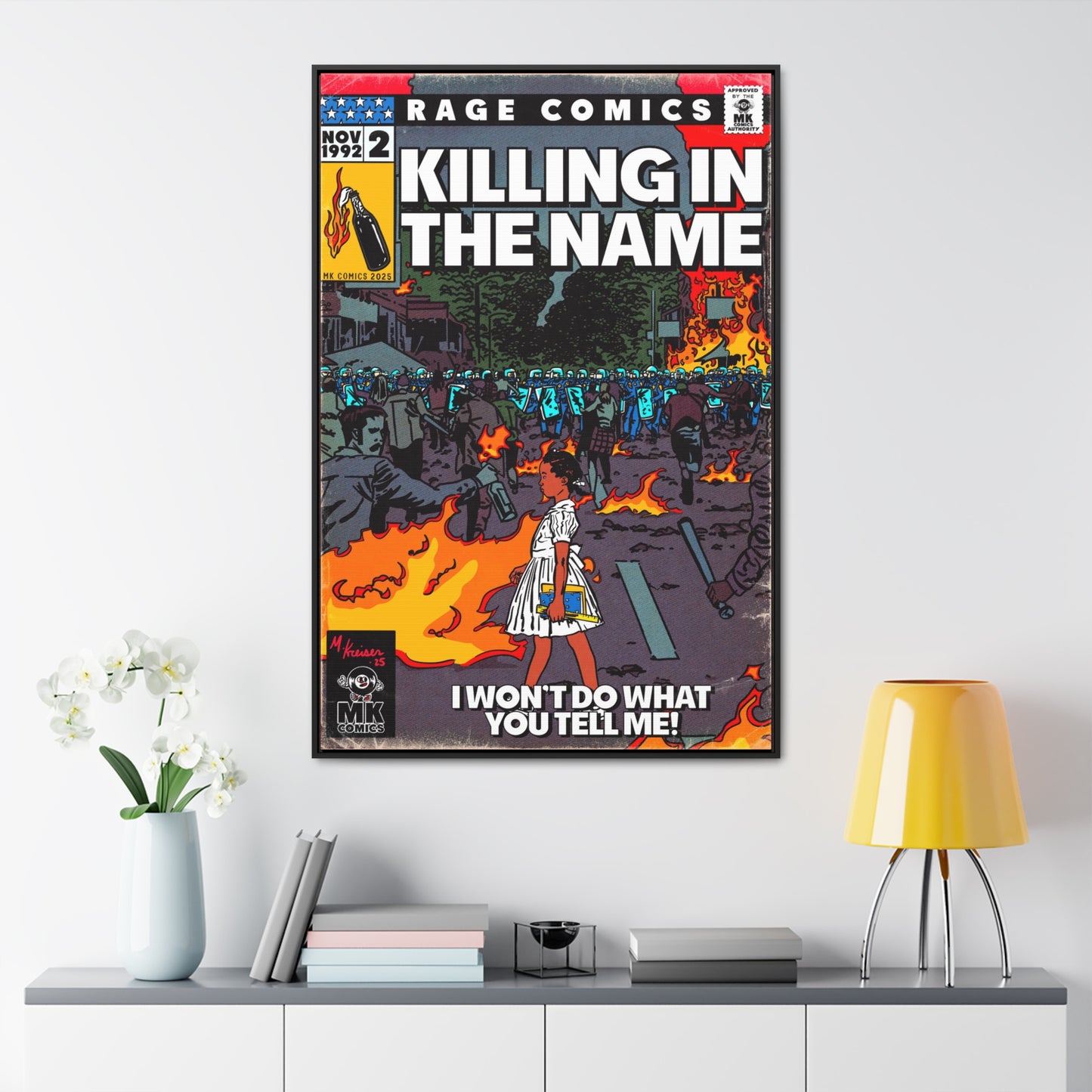 Rage - Killing In the Name - Gallery Canvas Wraps, Vertical Frame
