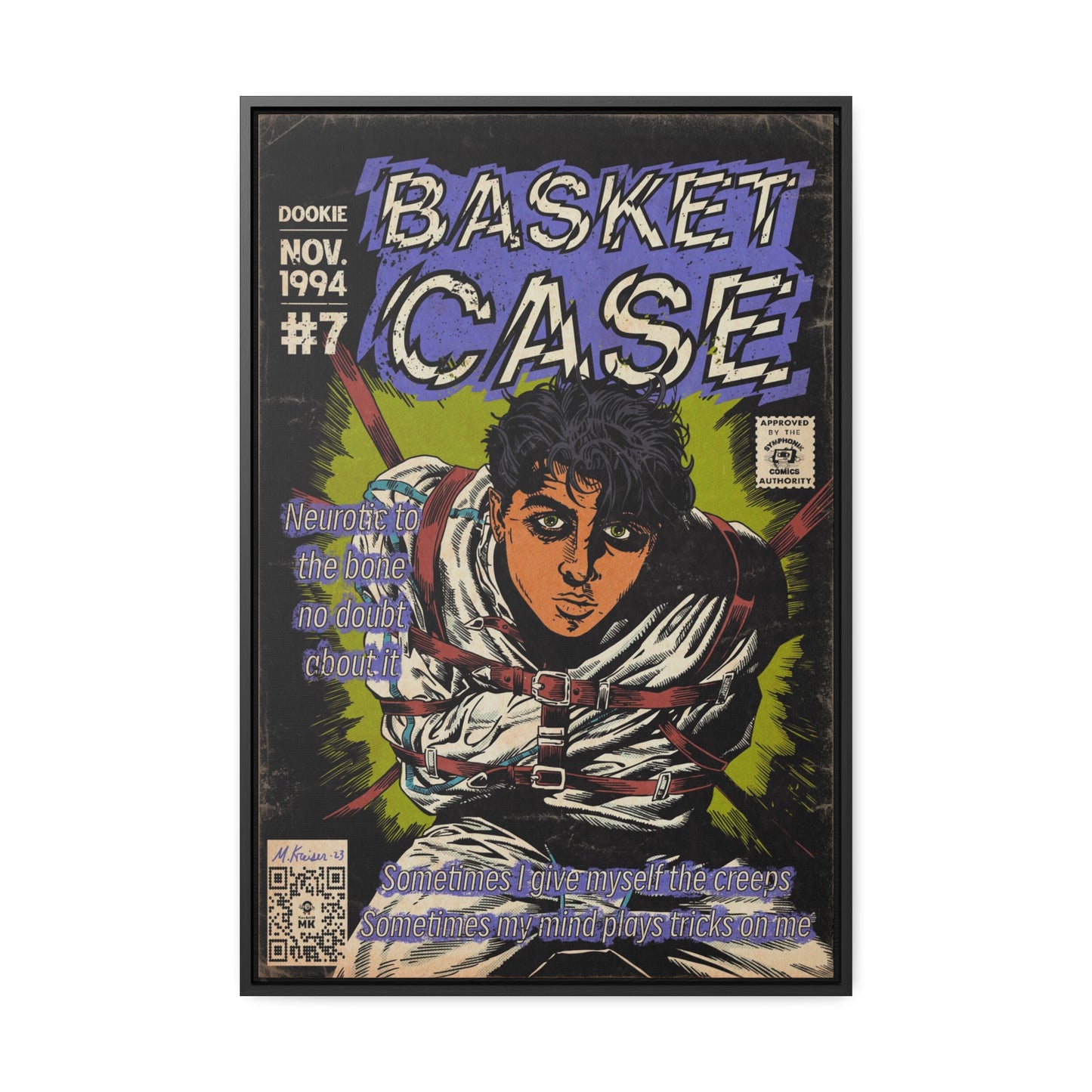 Green Day - Basket Case - Gallery Canvas Wraps, Vertical Frame