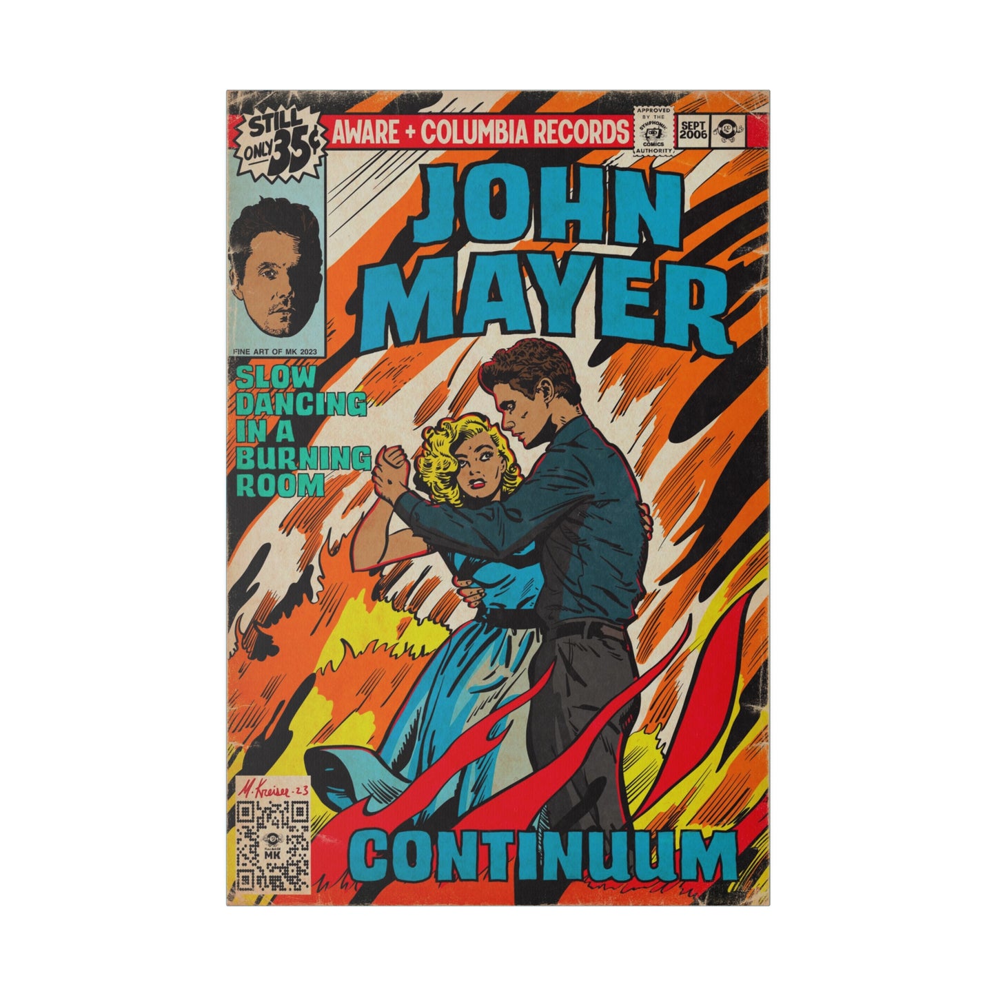 John Mayer - Slow Dancing in a Burning Room - Matte Canvas, Stretched, 0.75"