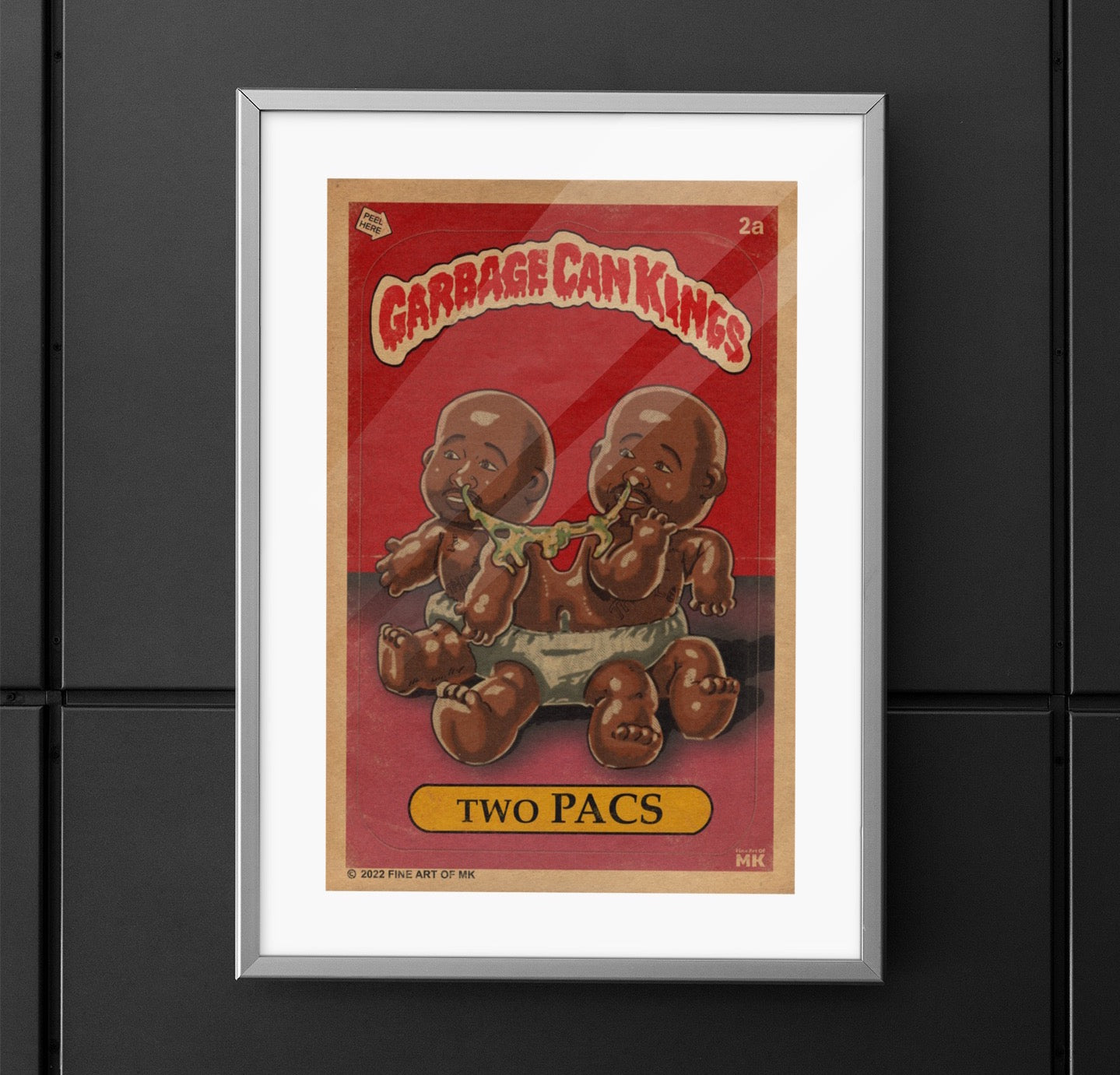 Tupac - Two Pacs- Garbage Can Kings - 2Pac - Vertical Matte Poster