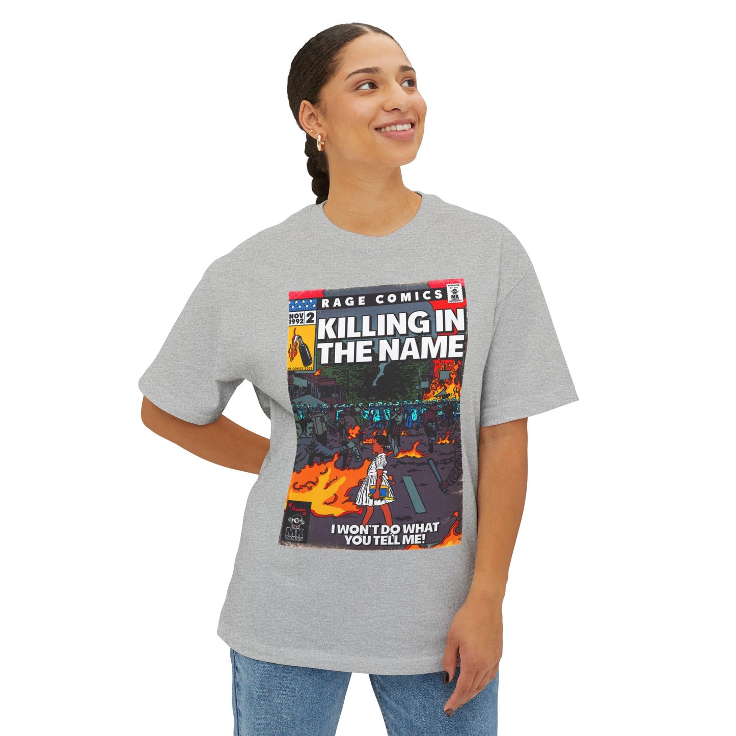 Rage - Killing In the Name - Unisex Oversized Boxy Tee