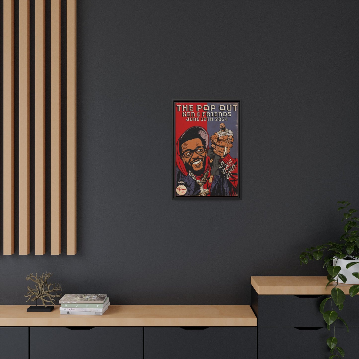 Kendrick Lamar - The Pop Out - Gallery Canvas Wraps, Vertical Frame