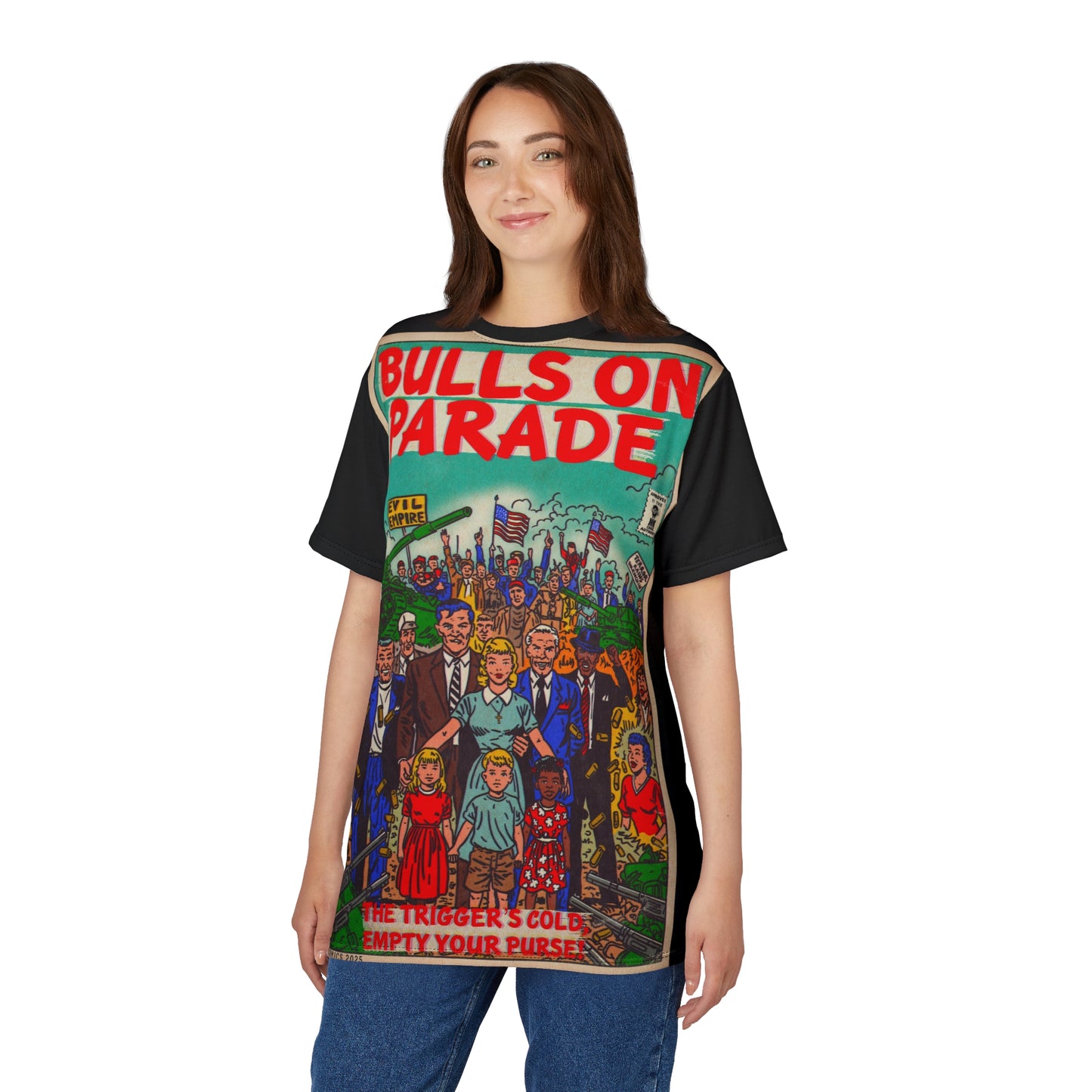 Bulls Parade -Unisex Cut & Sew Tee (AOP)