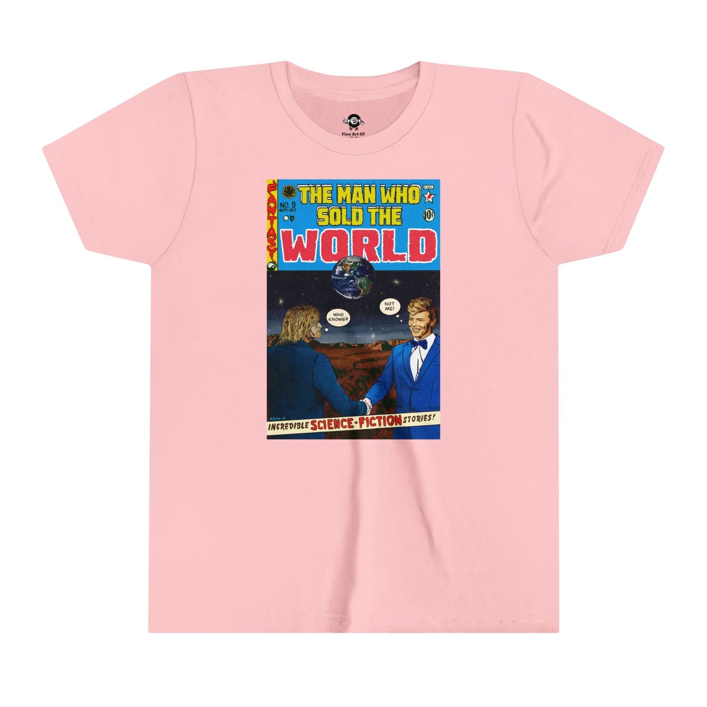 KIDS - Cobain & Bowie - The Man Who Wold The World - Youth Short Sleeve Tee