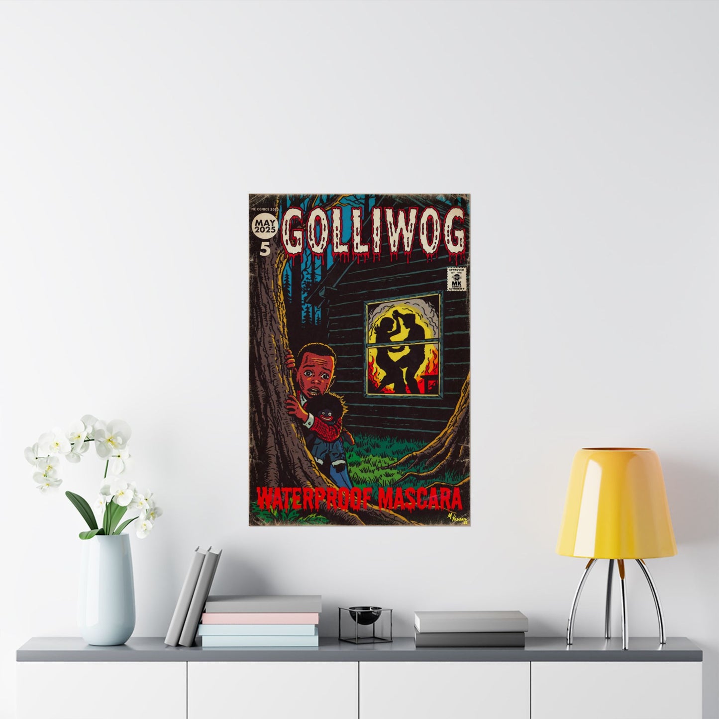 Waterproof Mascara - Golliwog - Matte Vertical Posters
