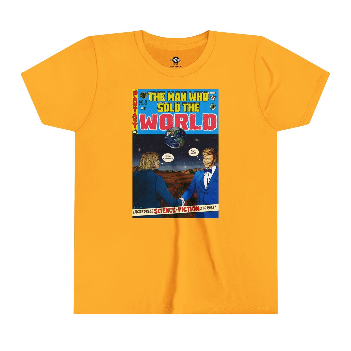 KIDS - Cobain & Bowie - The Man Who Wold The World - Youth Short Sleeve Tee
