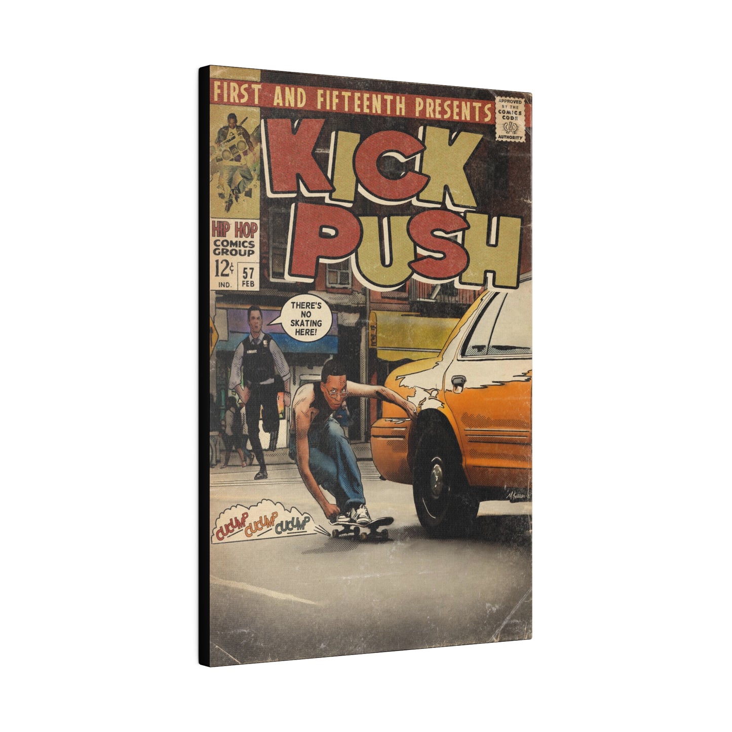 Lupe Fiasco- Kick, Push - Matte Canvas, Stretched, 0.75"