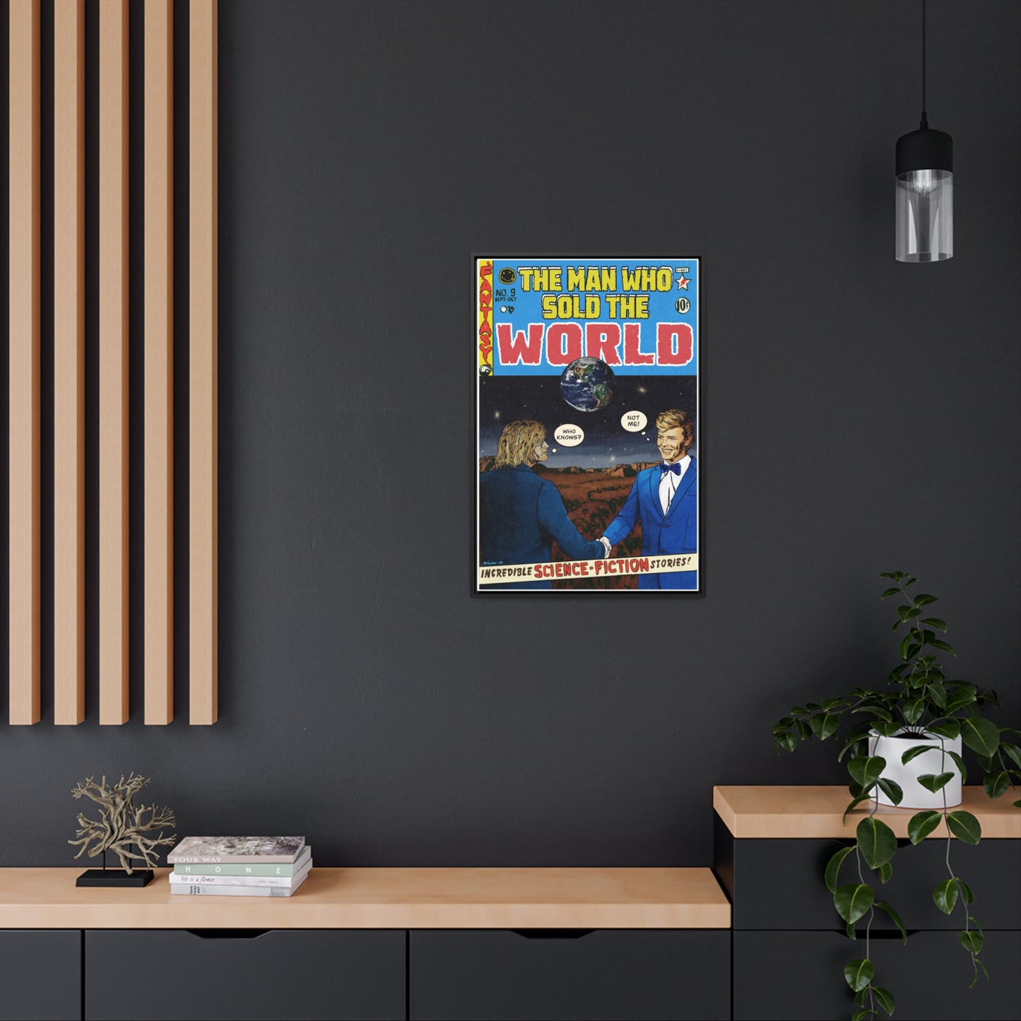 Bowie & Cobain - The Man Who Sold the World - Gallery Canvas Wraps, Vertical Frame