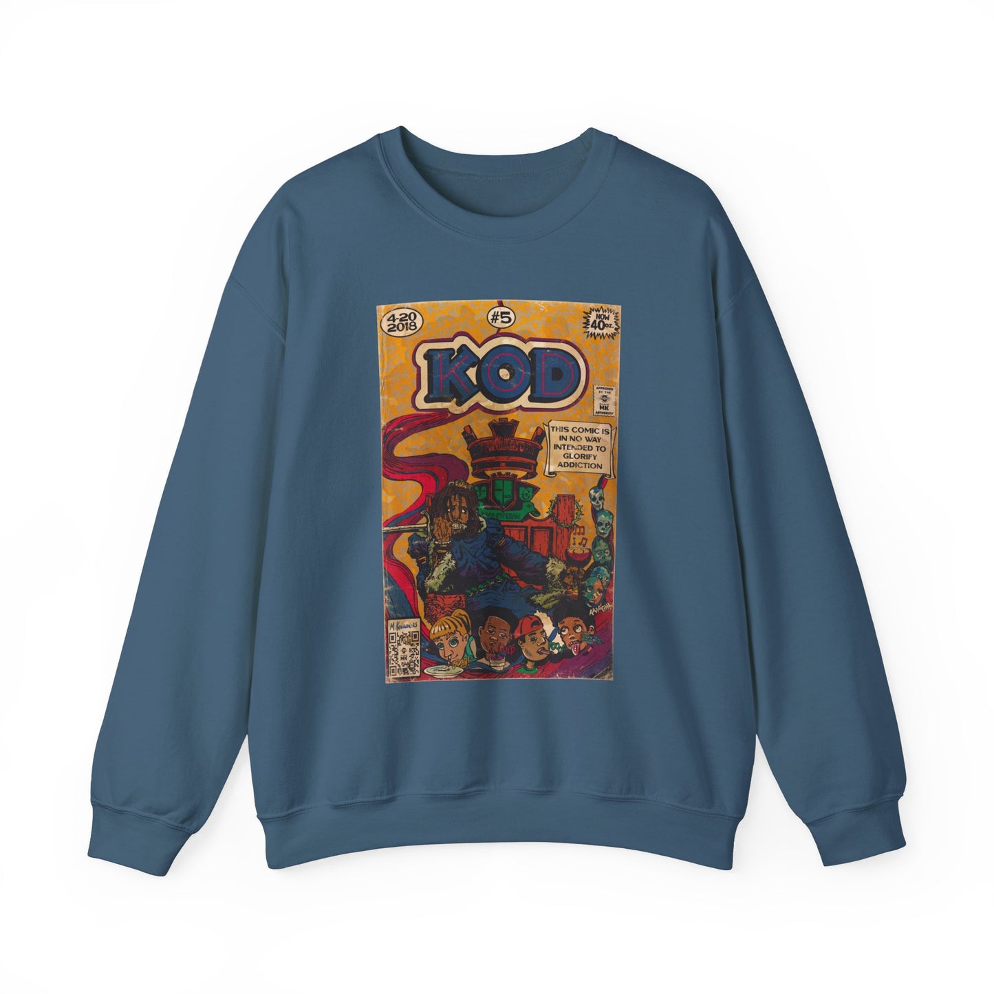 J.Cole - KOD - Unisex Heavy Blend™ Crewneck Sweatshirt