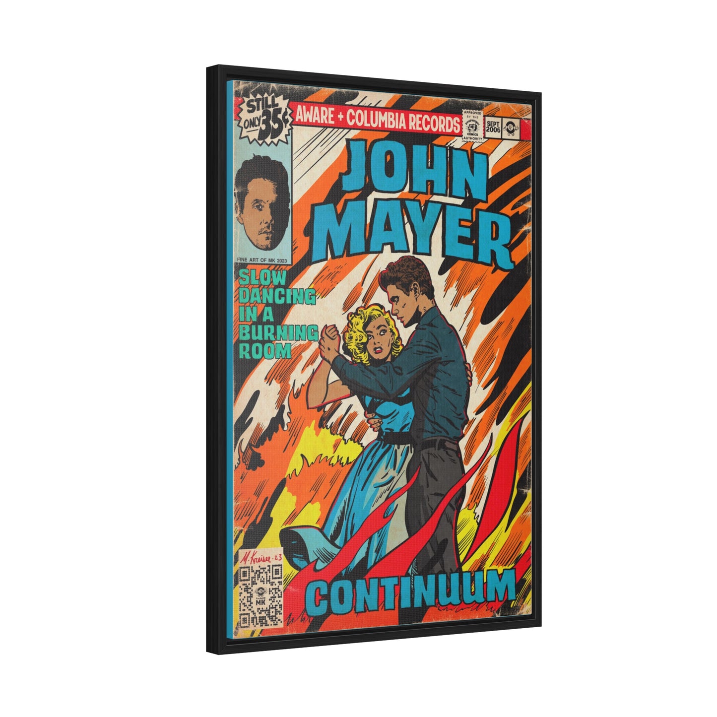 John Mayer - Slow Dancing in a Burning Room - Gallery Canvas Wraps, Vertical Frame