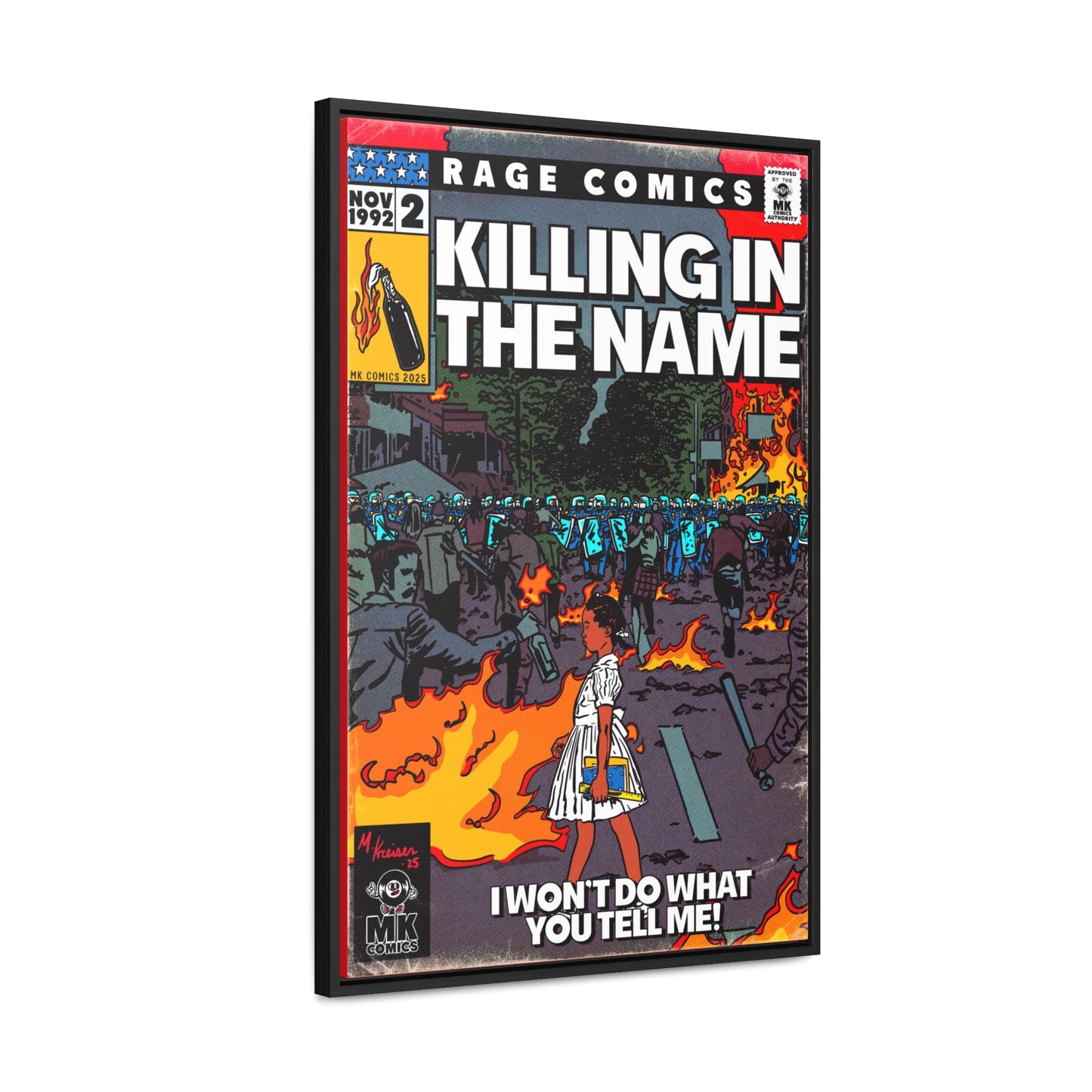 Rage - Killing In the Name - Gallery Canvas Wraps, Vertical Frame