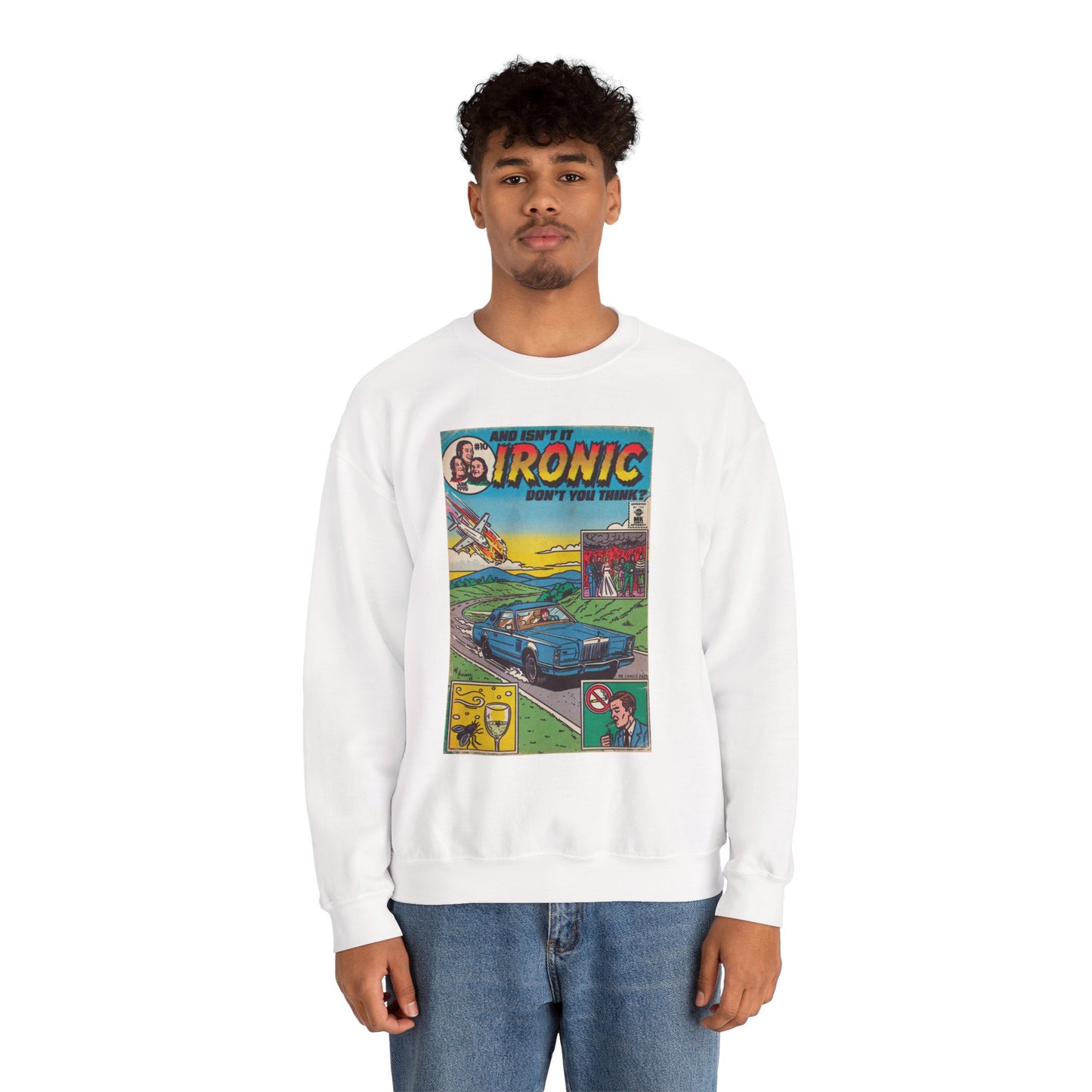 Ironic - Unisex Heavy Blend™ Crewneck Sweatshirt