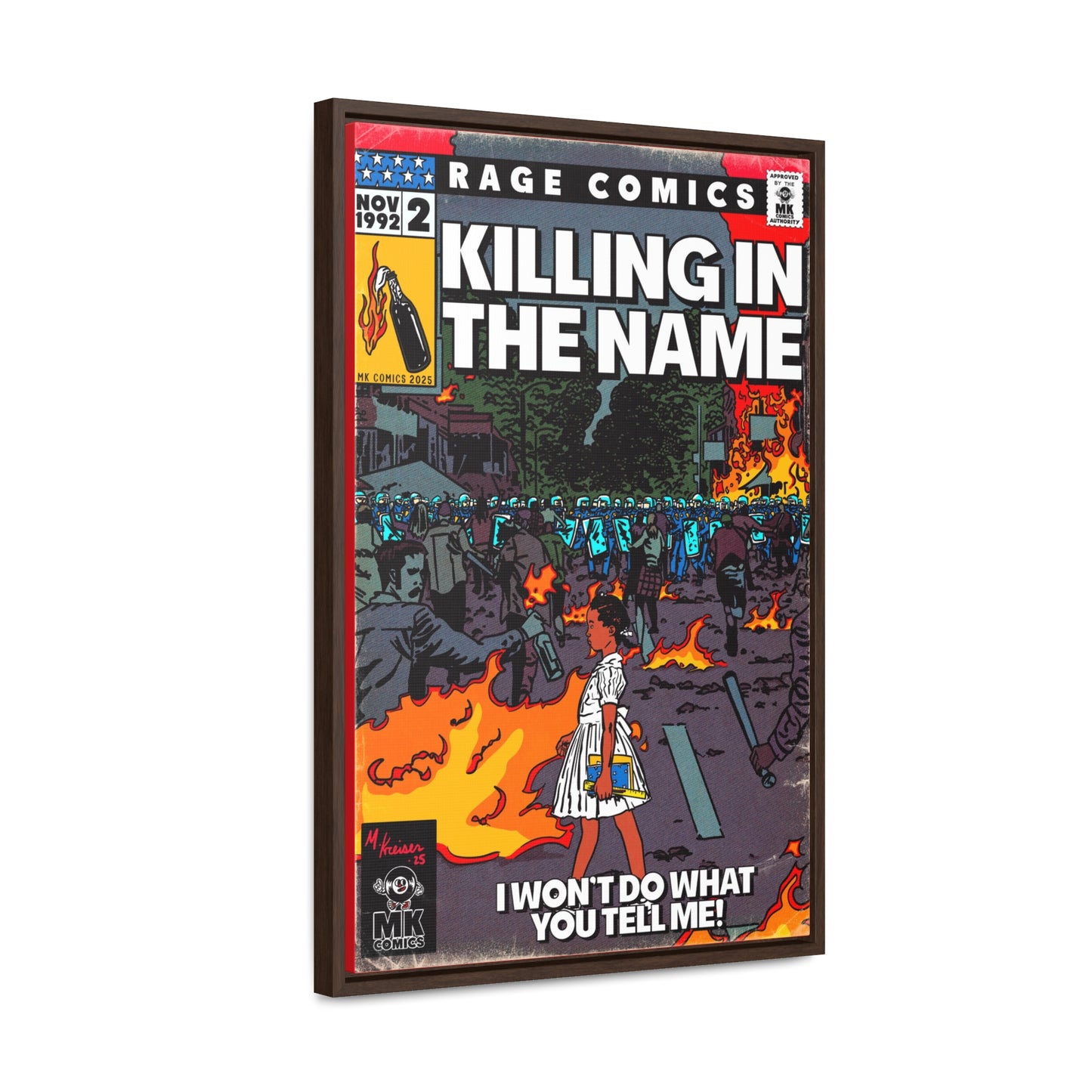 Rage - Killing In the Name - Gallery Canvas Wraps, Vertical Frame