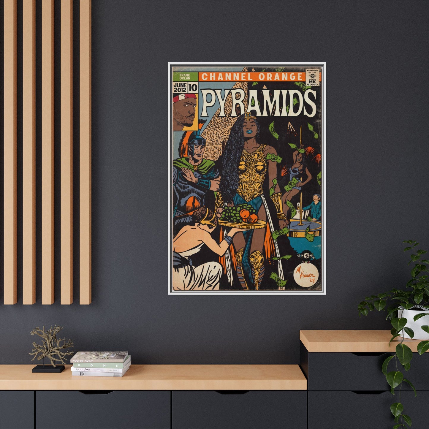 Frank Ocean - Pyramids - Gallery Canvas Wraps, Vertical Frame