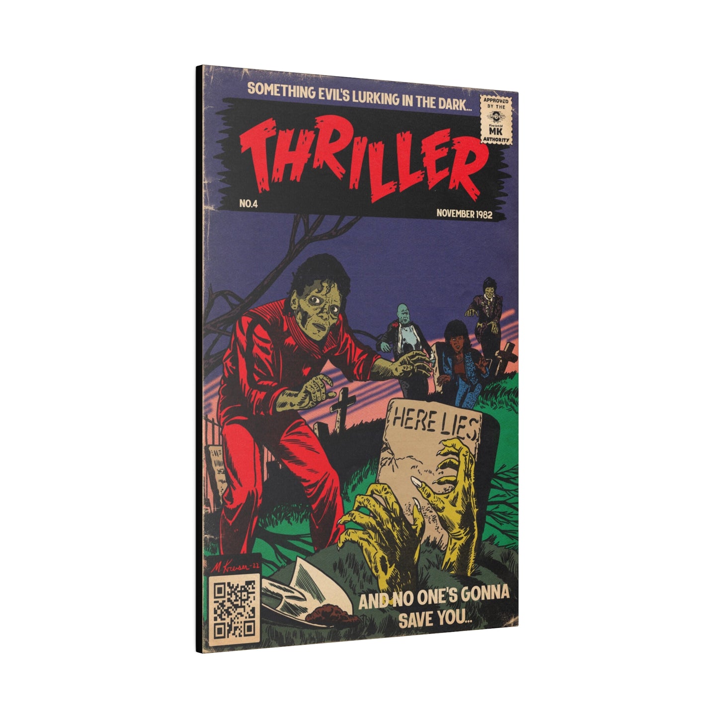 Michael Jackson - Thriller - Matte Canvas, Stretched, 0.75"