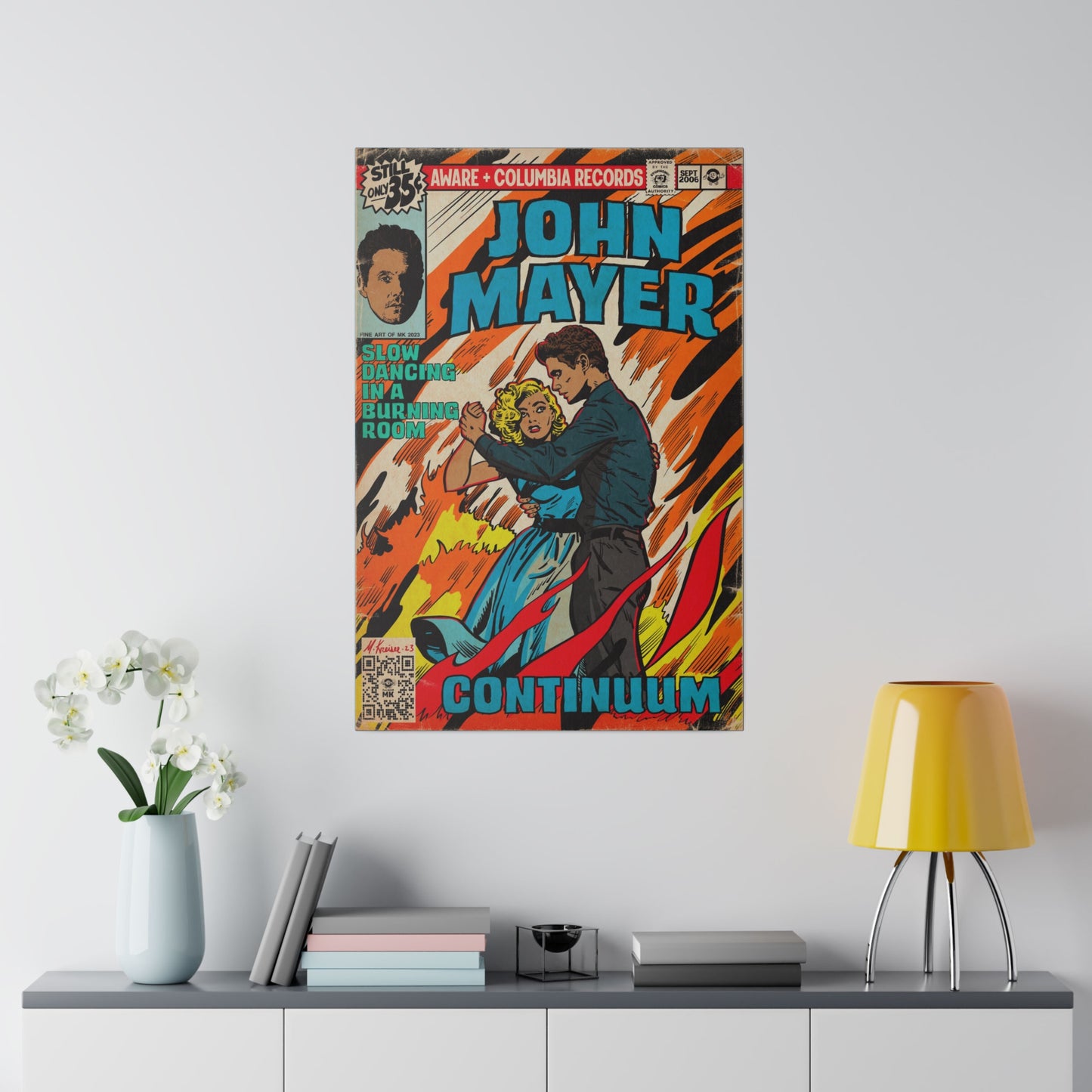 John Mayer - Slow Dancing in a Burning Room - Matte Canvas, Stretched, 0.75"