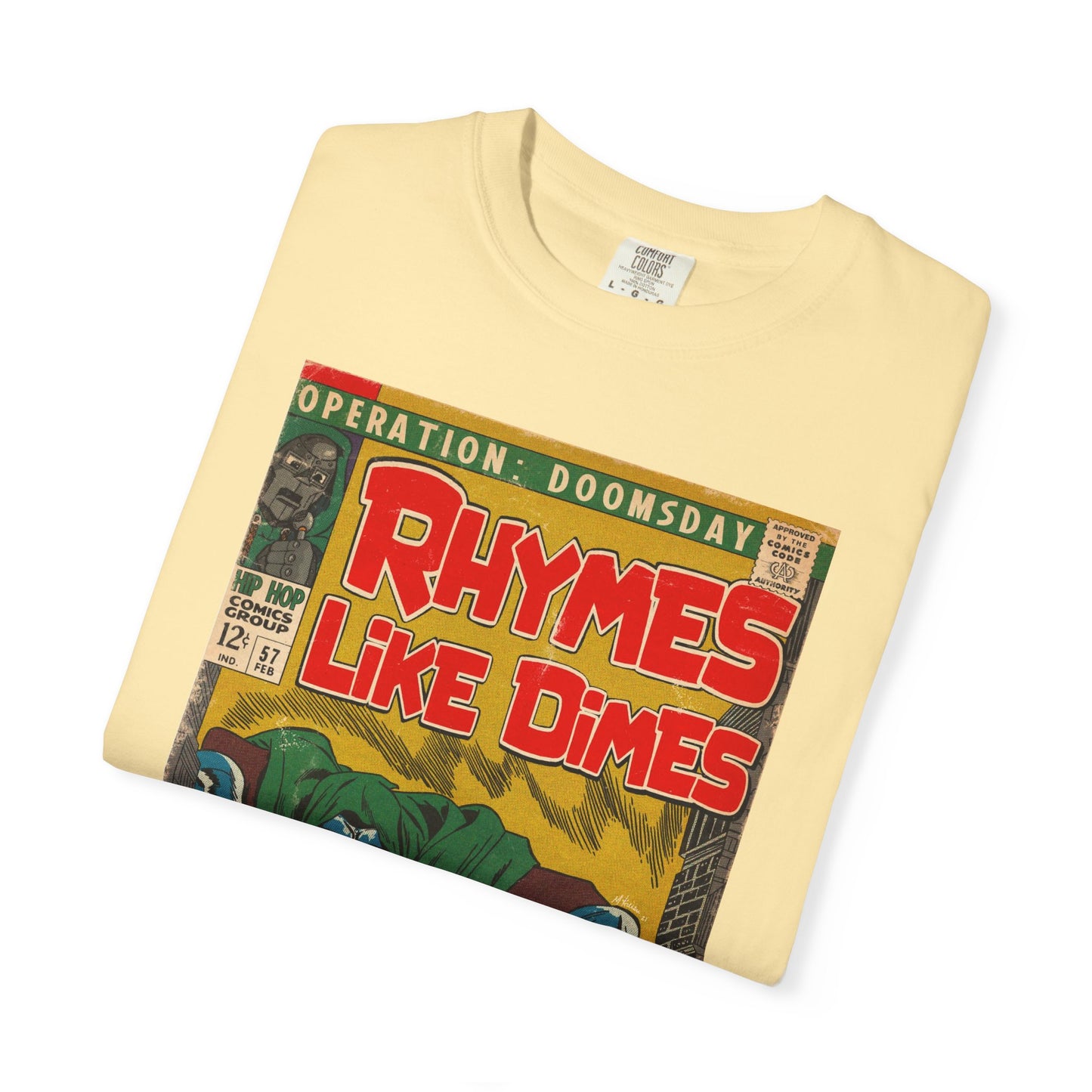 MF DOOM - Rhymes Like Dimes - Unisex Comfort Colors T-shirt