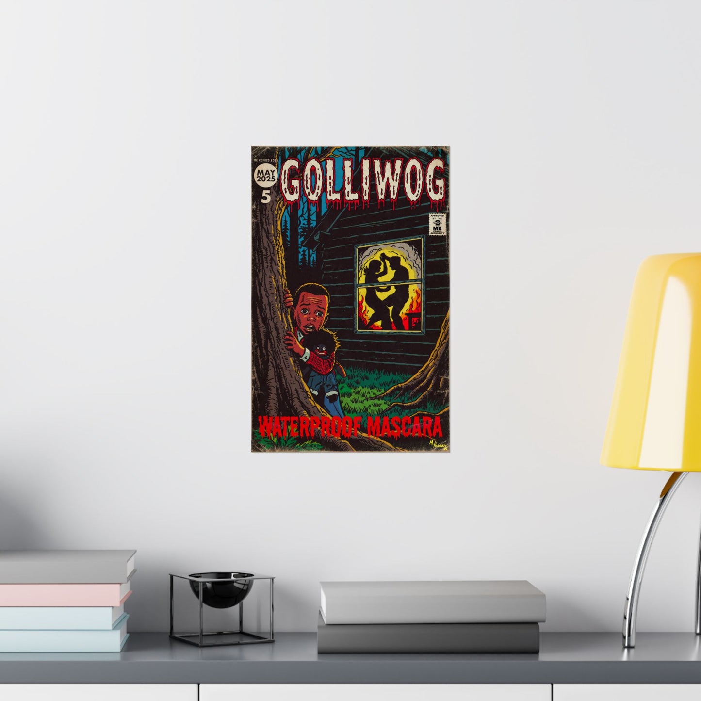 Waterproof Mascara - Golliwog - Matte Vertical Posters
