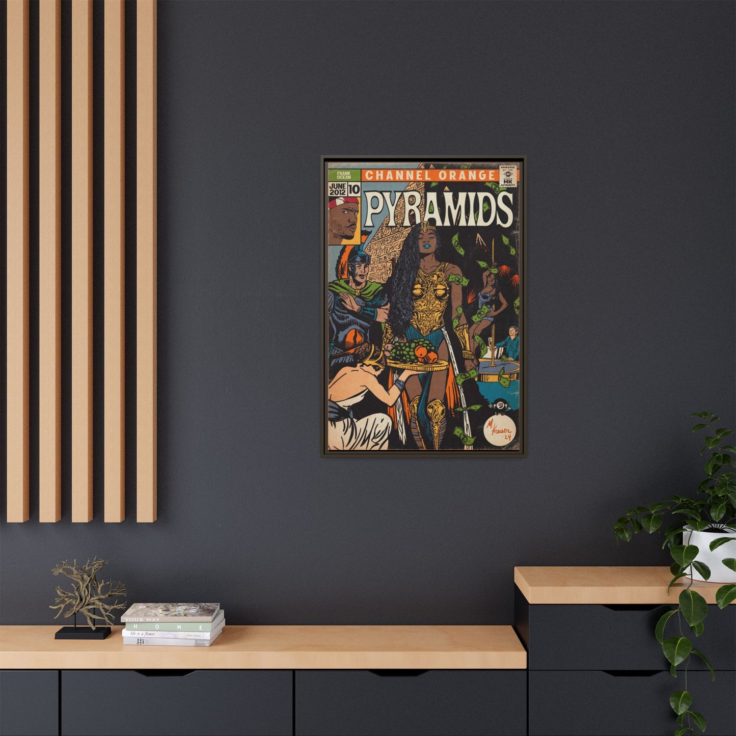 Frank Ocean - Pyramids - Gallery Canvas Wraps, Vertical Frame
