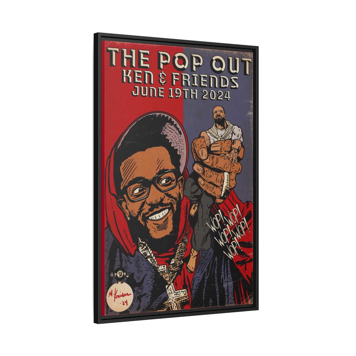 Kendrick Lamar - The Pop Out - Gallery Canvas Wraps, Vertical Frame