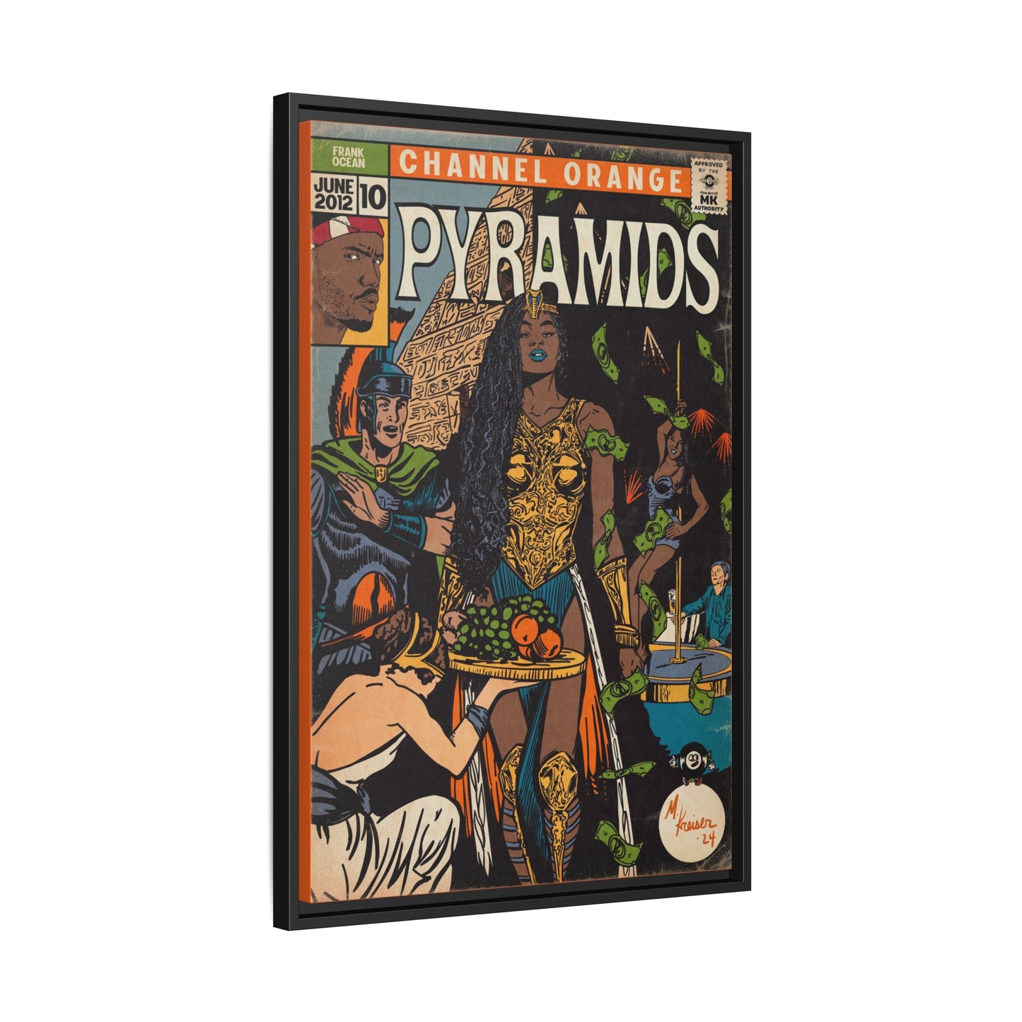 Frank Ocean - Pyramids - Gallery Canvas Wraps, Vertical Frame