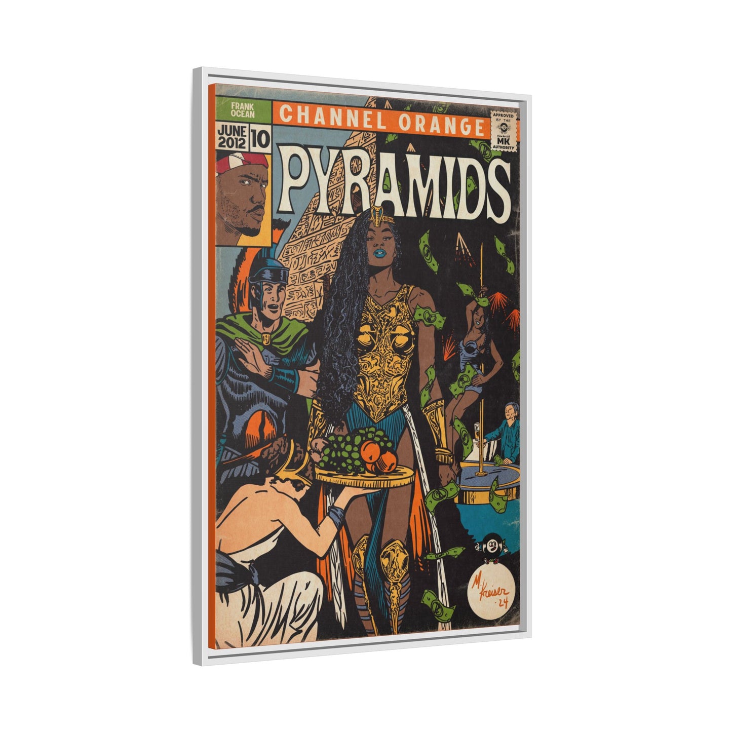 Frank Ocean - Pyramids - Gallery Canvas Wraps, Vertical Frame