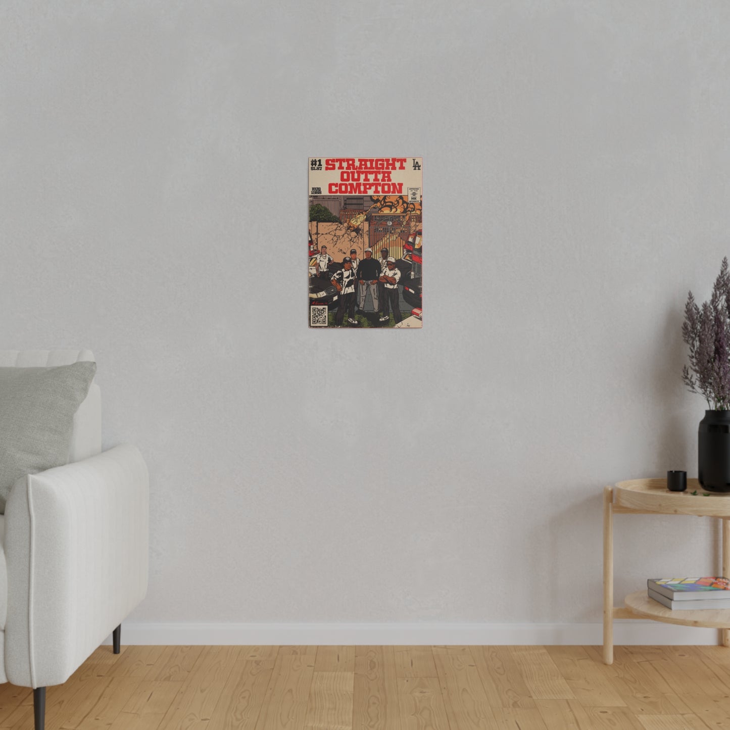 NWA - Straight Outta Compton - Matte Canvas, Stretched, 0.75"