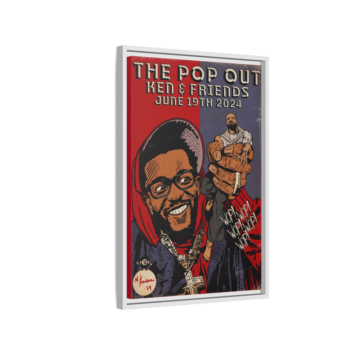 Kendrick Lamar - The Pop Out - Gallery Canvas Wraps, Vertical Frame