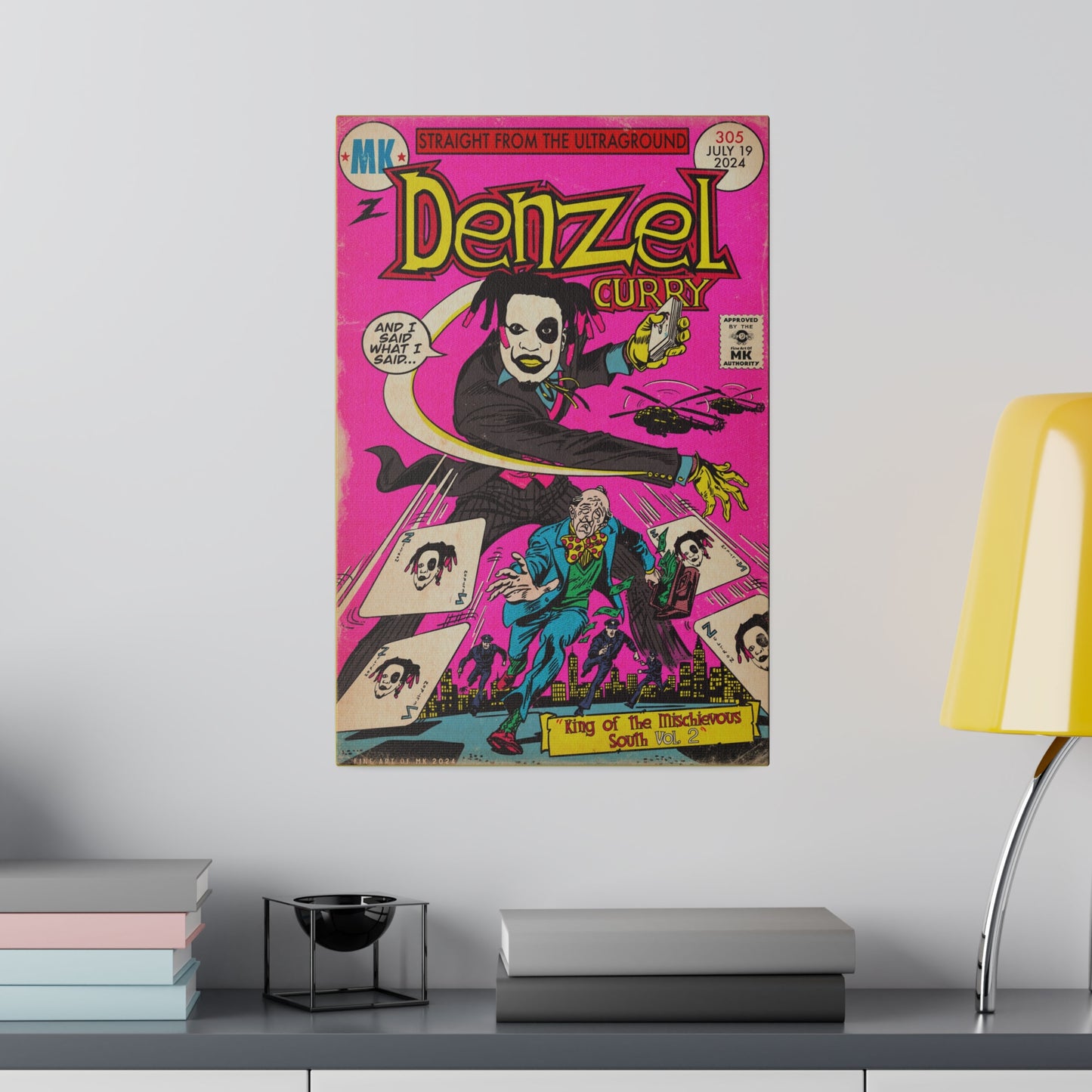 Denzel Curry - King of the Mischievous South 2 - Matte Canvas, Stretched, 0.75"