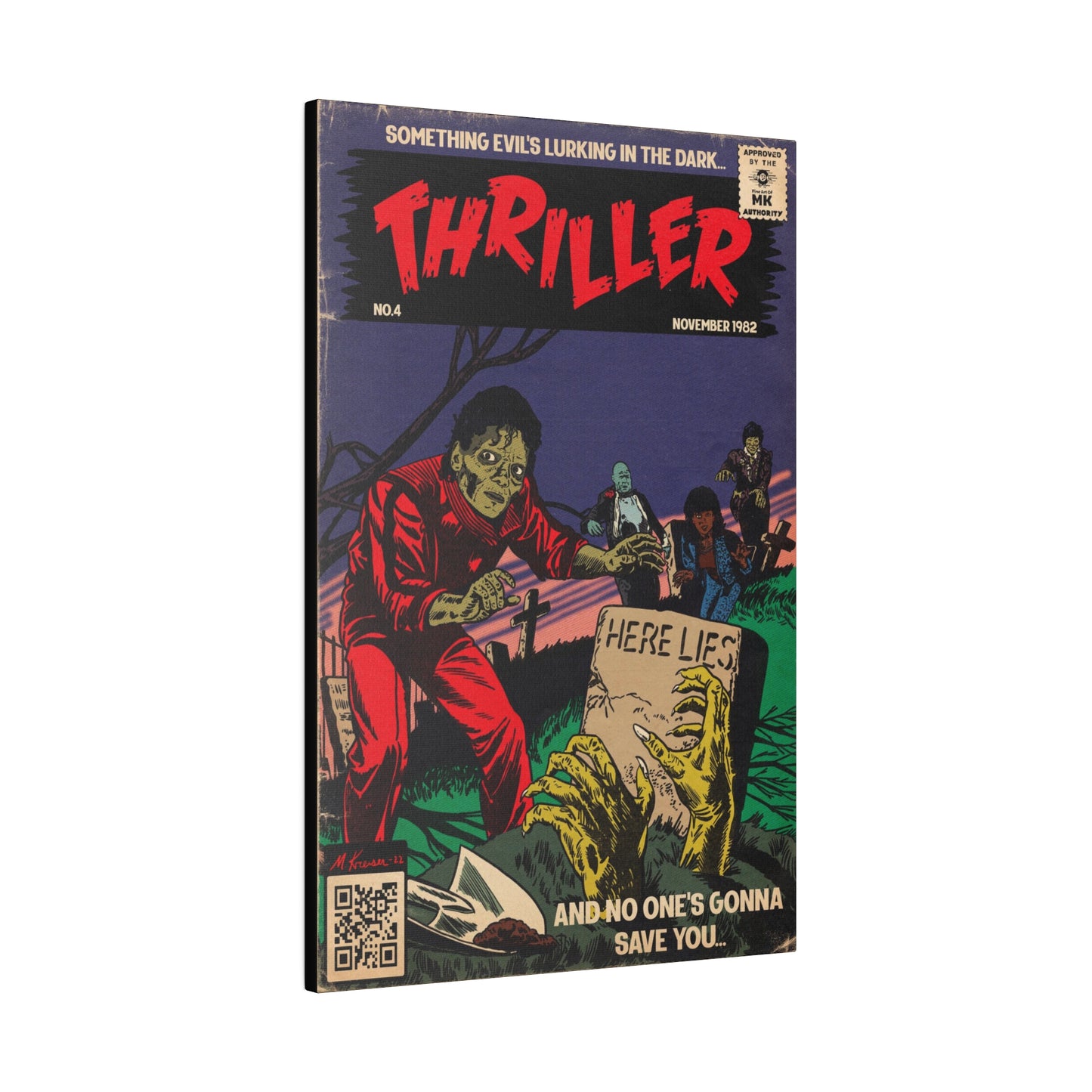 Michael Jackson - Thriller - Matte Canvas, Stretched, 0.75"